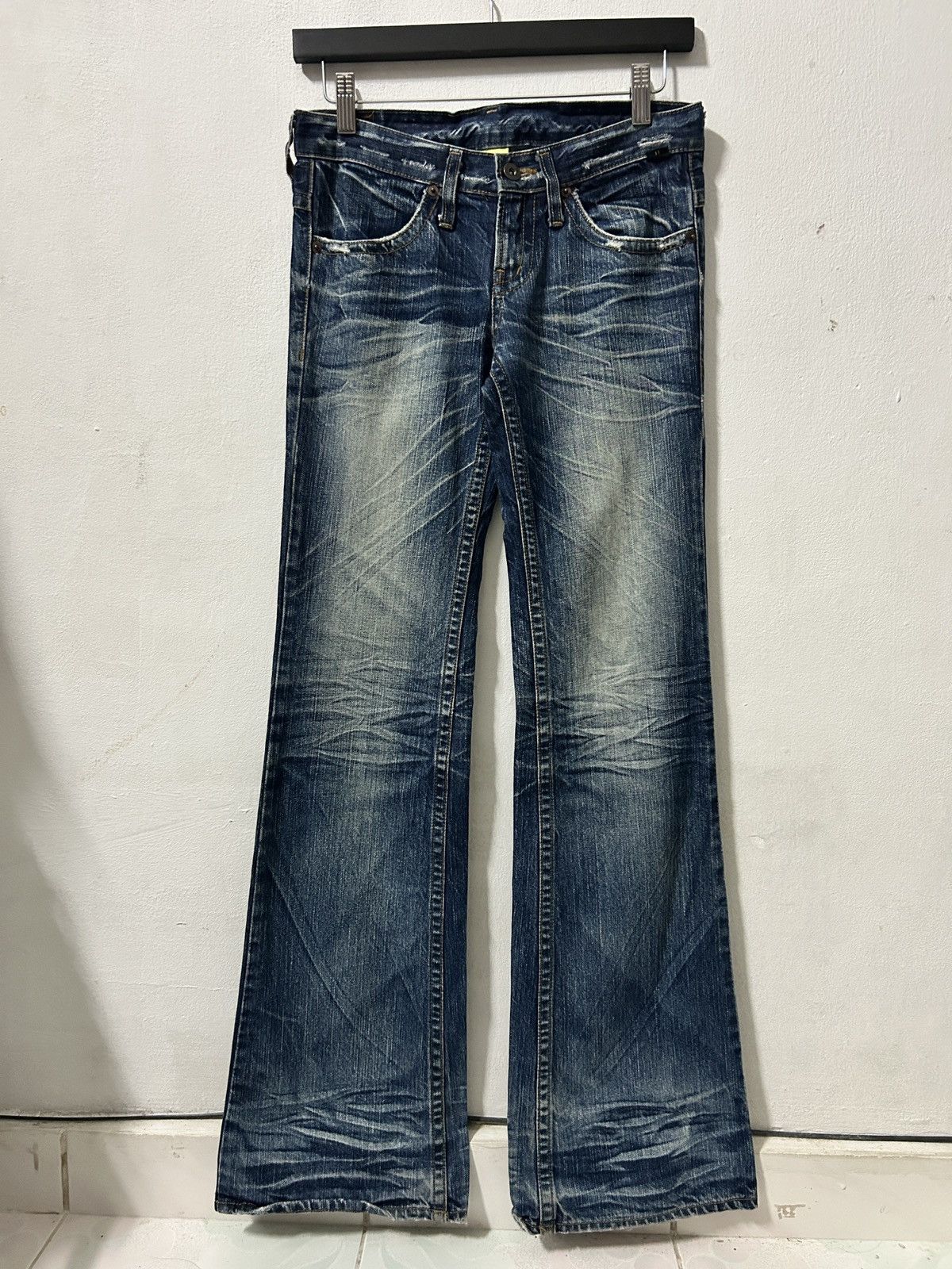 If Six Was Nine Mini brand flared washed jeans vintage punk japan lgb style Size 28" / US 6 / IT 42 - 1 Thumbnail