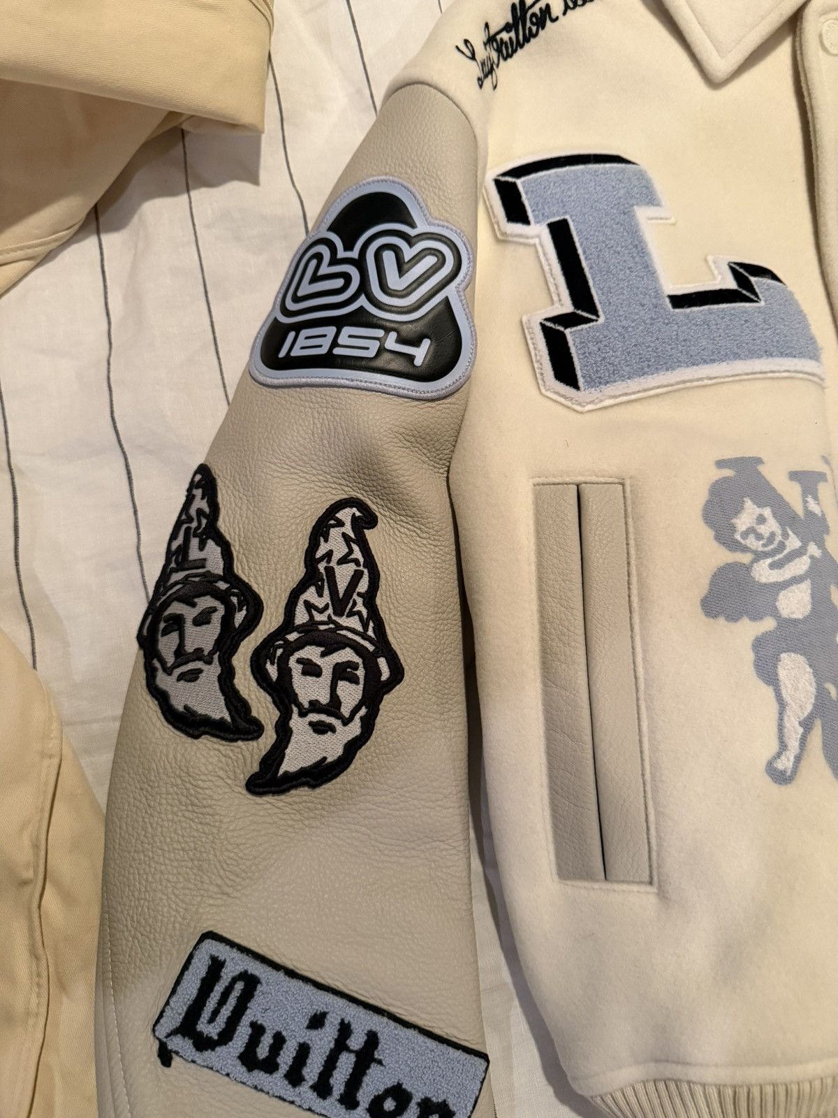 Louis Vuitton Louis Vuitton "Multi-Patches" Varsity Leather Jacket Size US M / EU 48-50 / 2 - 6 Thumbnail