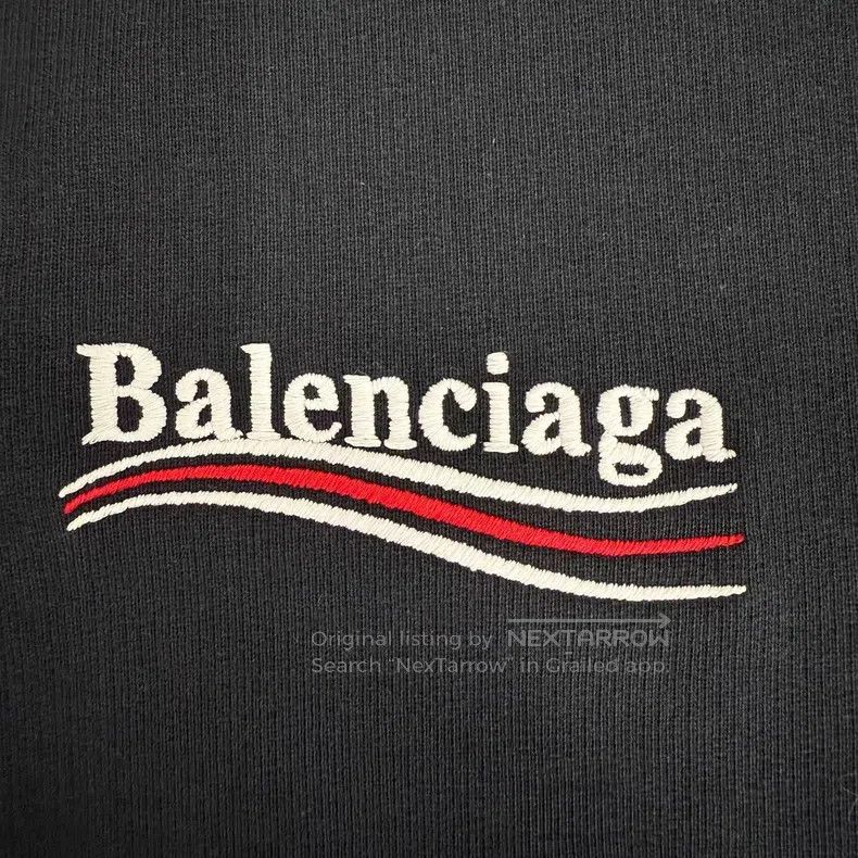 Balenciaga Balenciaga Coca-Cola Wave Letter Pattern Embroidered Hoode Size US XXL / EU 58 / 5 - 4 Thumbnail