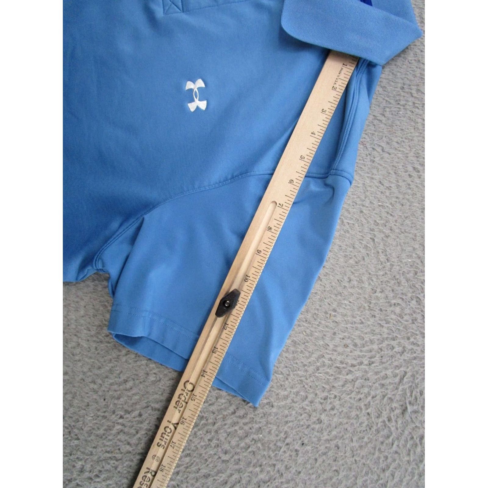 Under Armour Under Armour Polo Shirt Mens L Blue Stretch ColdGear Regular Short Sleeve Golf Shirt Size US L / EU 52-54 / 3 - 5 Thumbnail