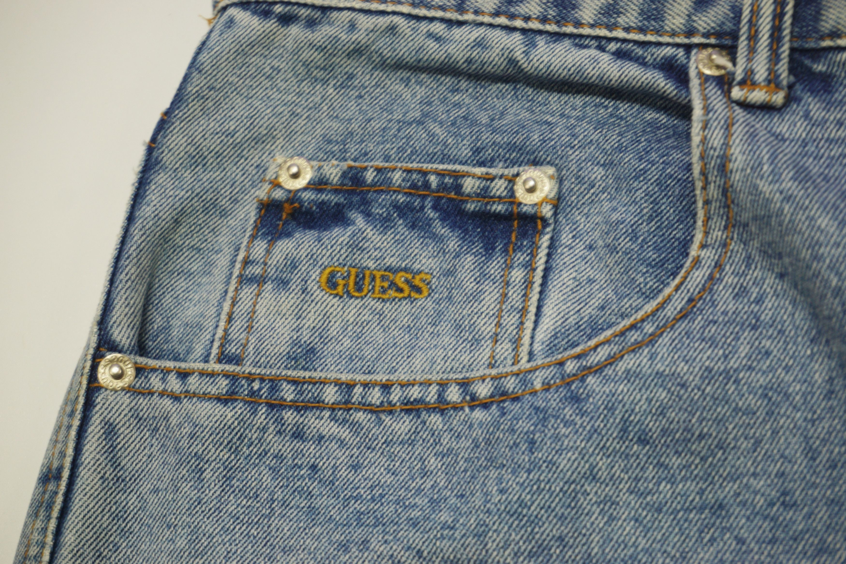Georges Marciano Guess Jeans by Georges Marciano Loose Fit Baggy Blue Jeans Size US 33 - 3 Thumbnail