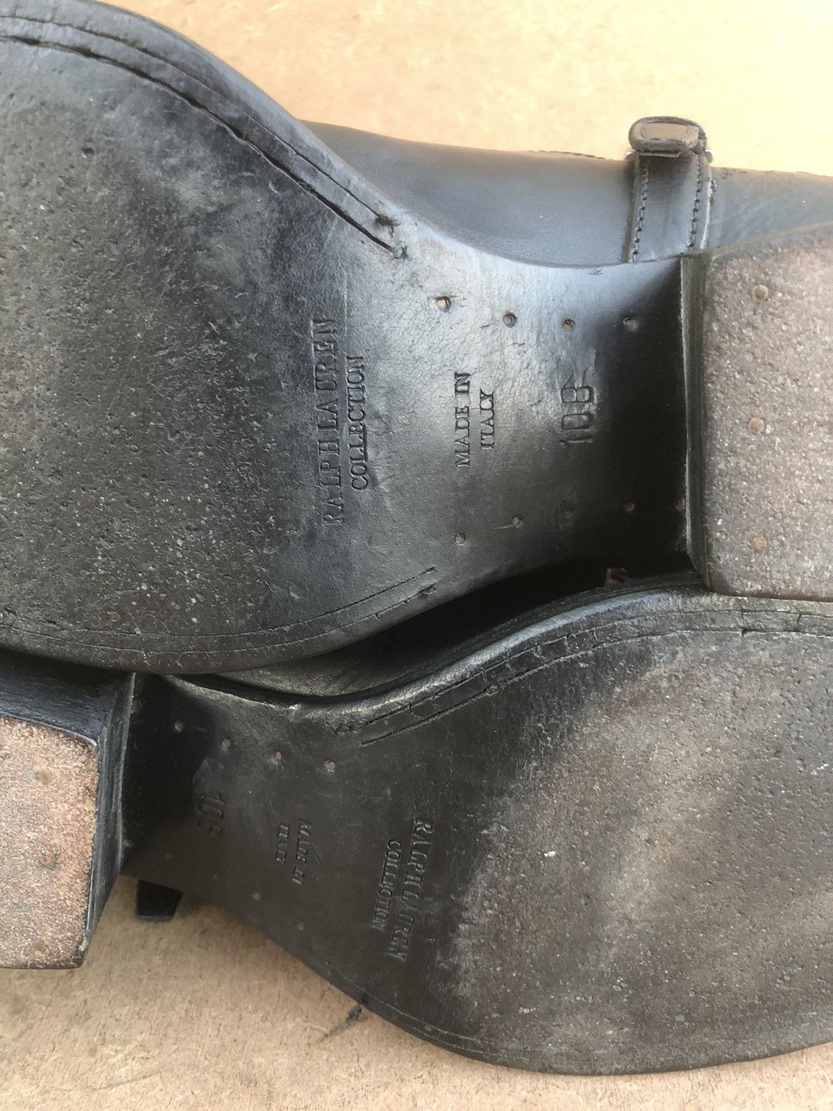 Ralph Lauren Ralph Lauren Black Purple Label Leather Boots Size 10 B Size US 10 / IT 40 - 9 Thumbnail