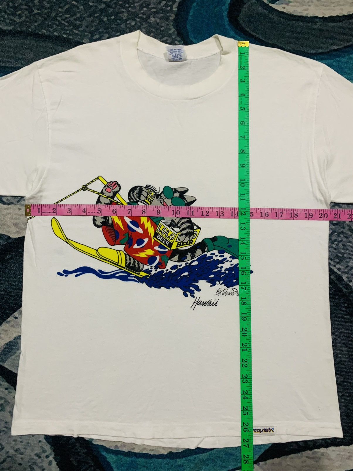 Vintage LASTDROP#$Vintage 90” Crazy Shirt Hawaii Lolo Beer MadeInUSA Size US M / EU 48-50 / 2 - 5 Thumbnail