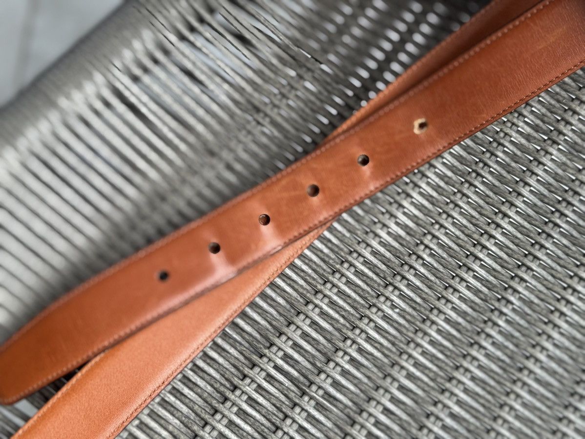 Christian Dior Monsieur Christian Dior Monsieur solid brass belt brown Size 36 - 6 Thumbnail