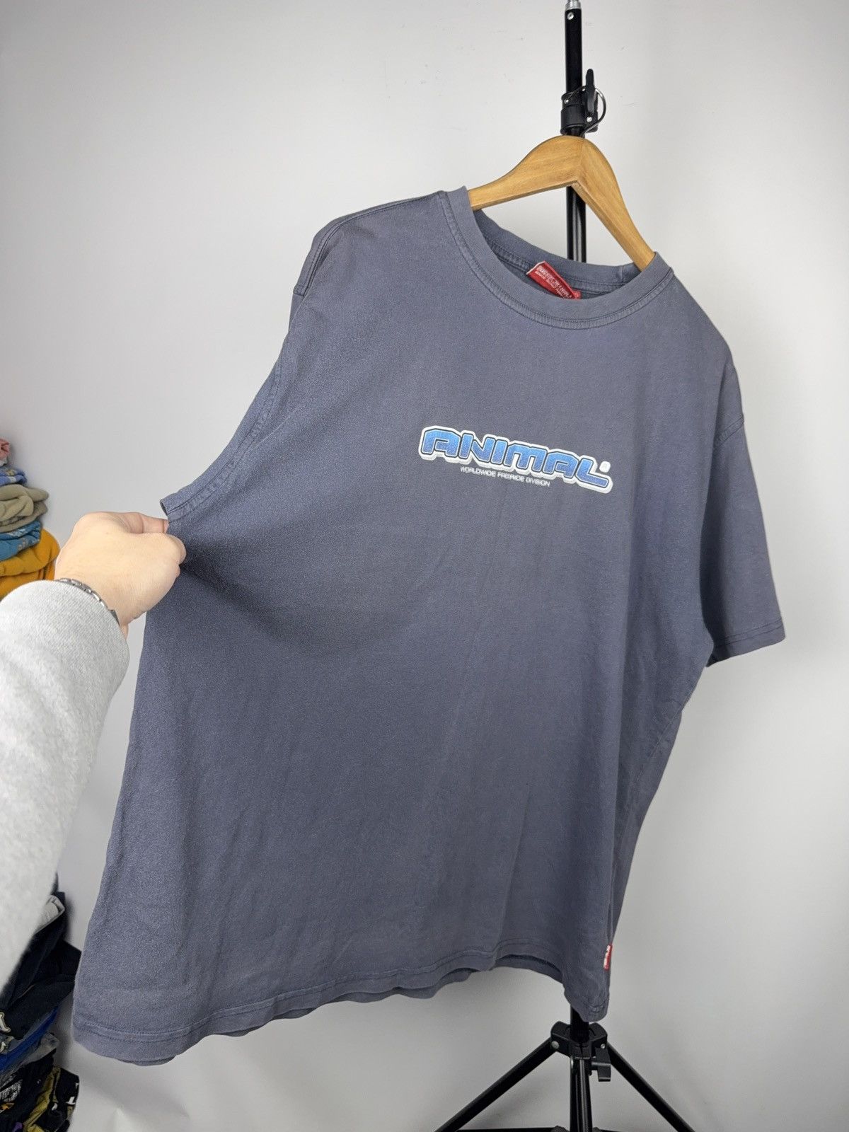 Vintage 90s Animal Worldwide Freeride Division Graphic T-Shirt XL Size US XXL / EU 58 / 5 - 5 Thumbnail