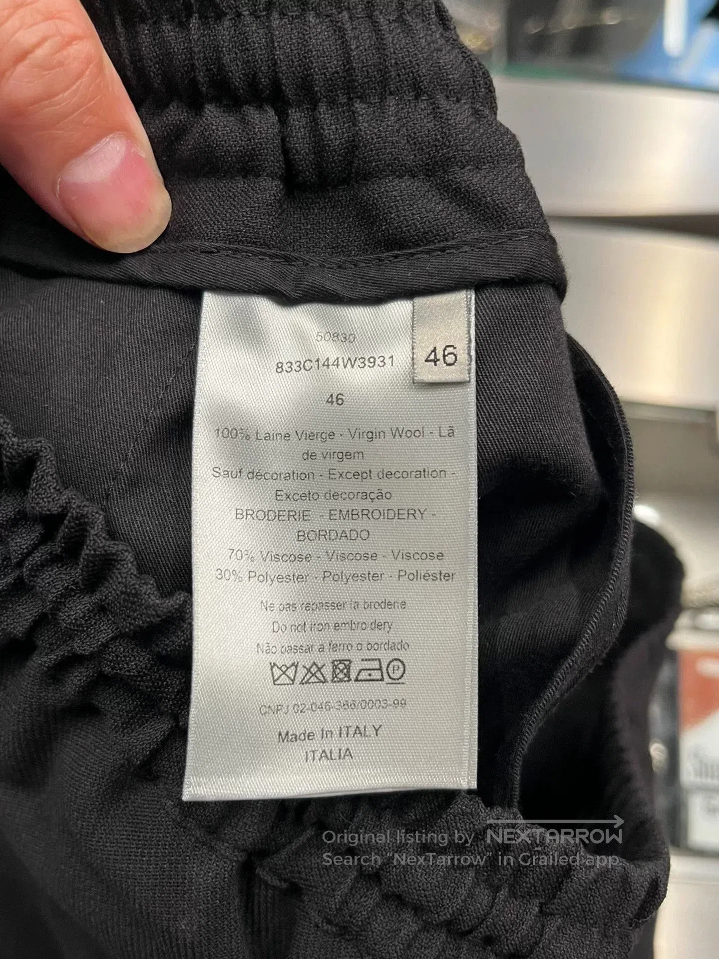 Dior Dior Homme Black Casual Sports Pants. Size US 30 / EU 46 - 6 Thumbnail