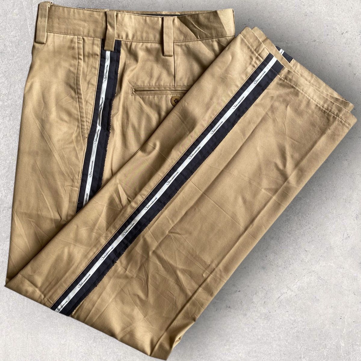 John Undercover × Undercover Side Logo Tape Pants Size US 29 - 1 Thumbnail