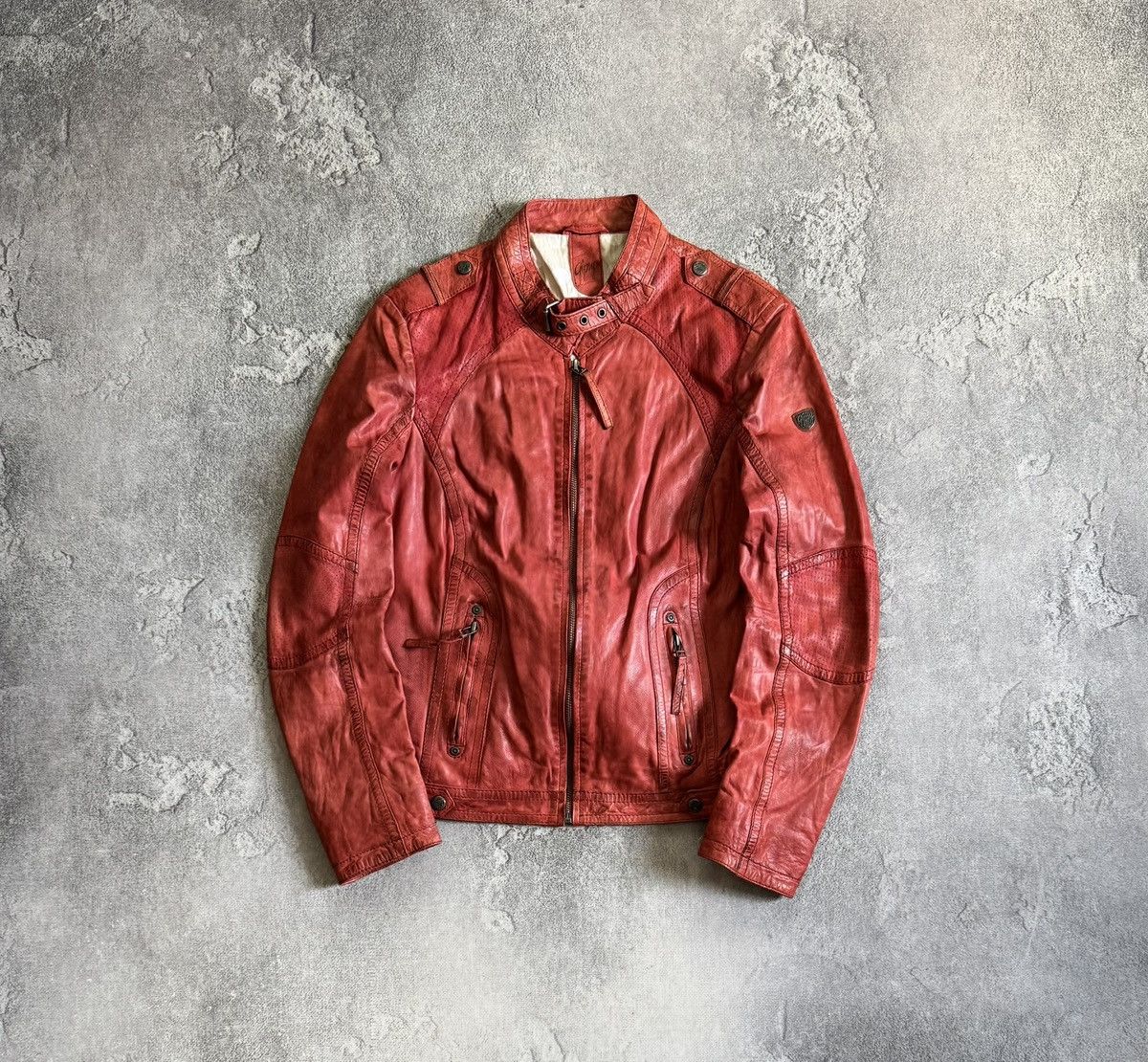 Other Gipsy avantgarde leather biker jacket opium punk retro 90s Size L / US 10 / IT 46 - 1 Thumbnail