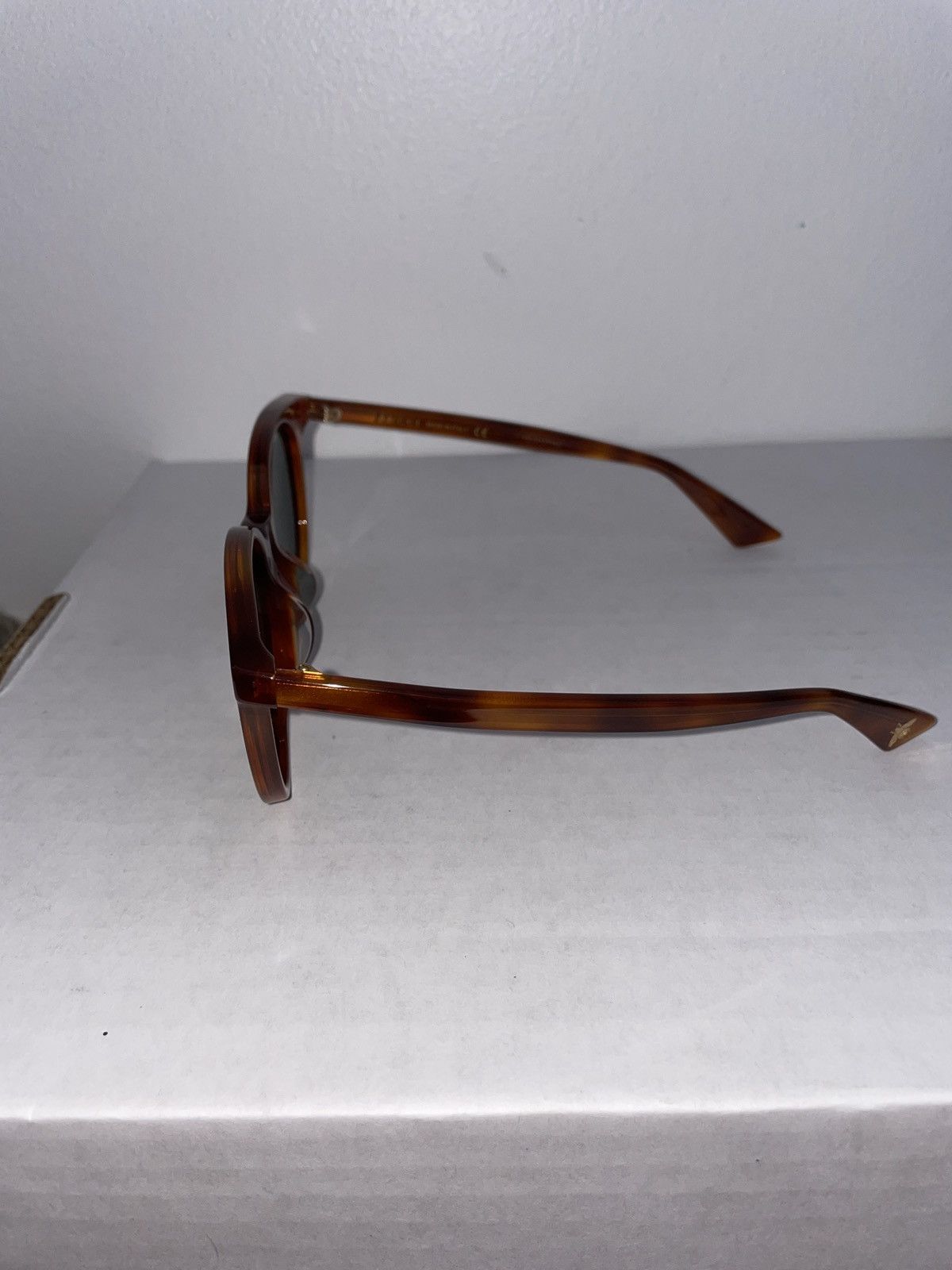 Gucci Gucci GG0091SA-002 Tortoise Brown Round Sunglasses Size ONE SIZE - 4 Thumbnail