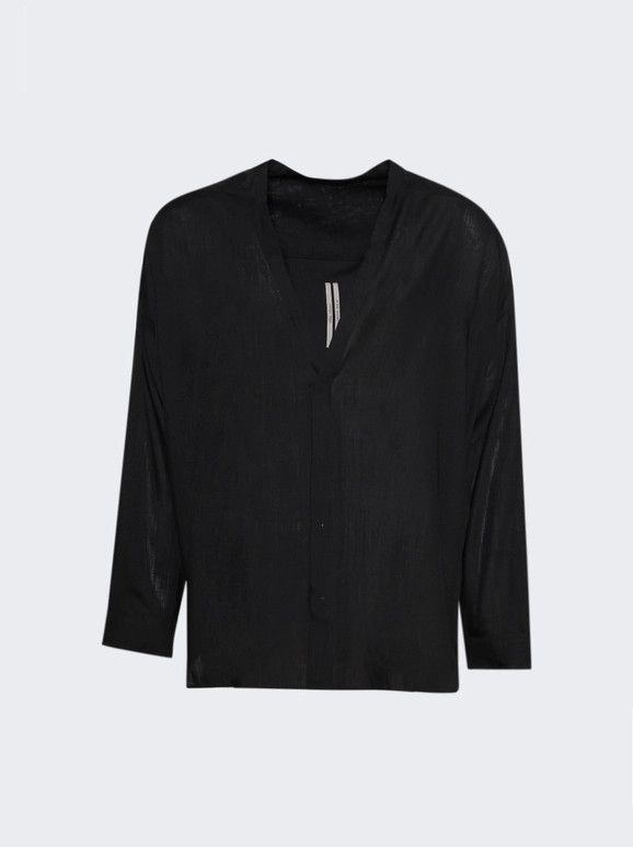 Rick Owens o1mle0226 Lido Larry Shirt in Black Size US L / EU 52-54 / 3 - 1 Preview