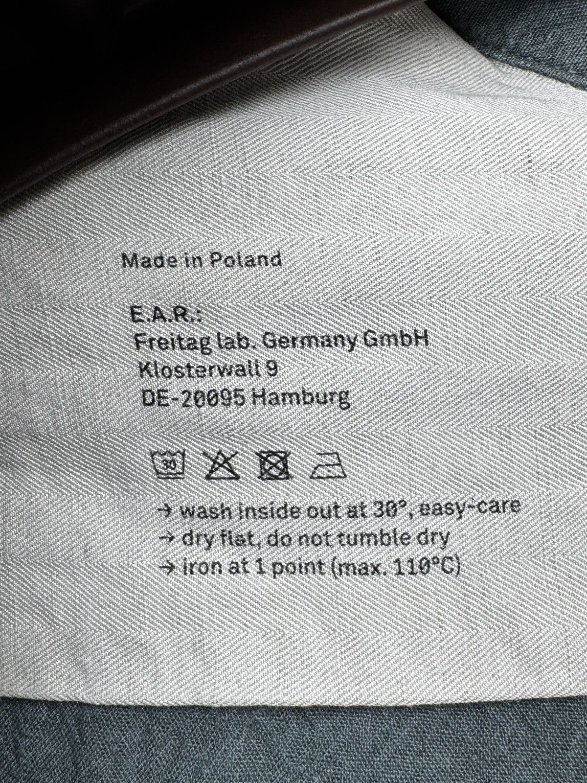 Freitag Freitag Green-Grey Linen Modal E783 Mens Shirt Size US L / EU 52-54 / 3 - 10 Thumbnail