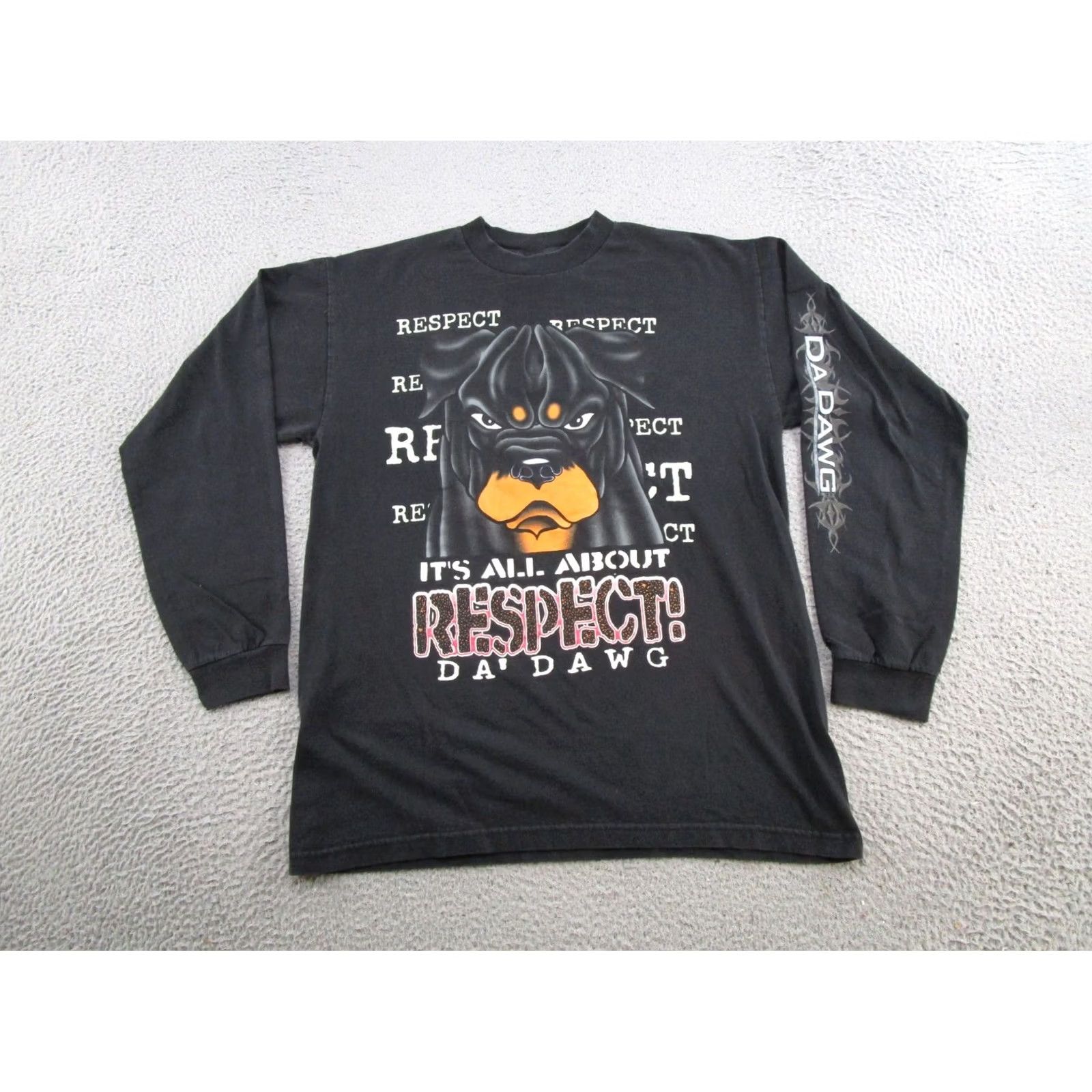 Vintage VINTAGE Da Dawg T-Shirt Men L Black 90s Animal Graphic Print Short Sleeve Crew Neck Size L Mens Size US L / EU 52-54 / 3 - 2 Thumbnail