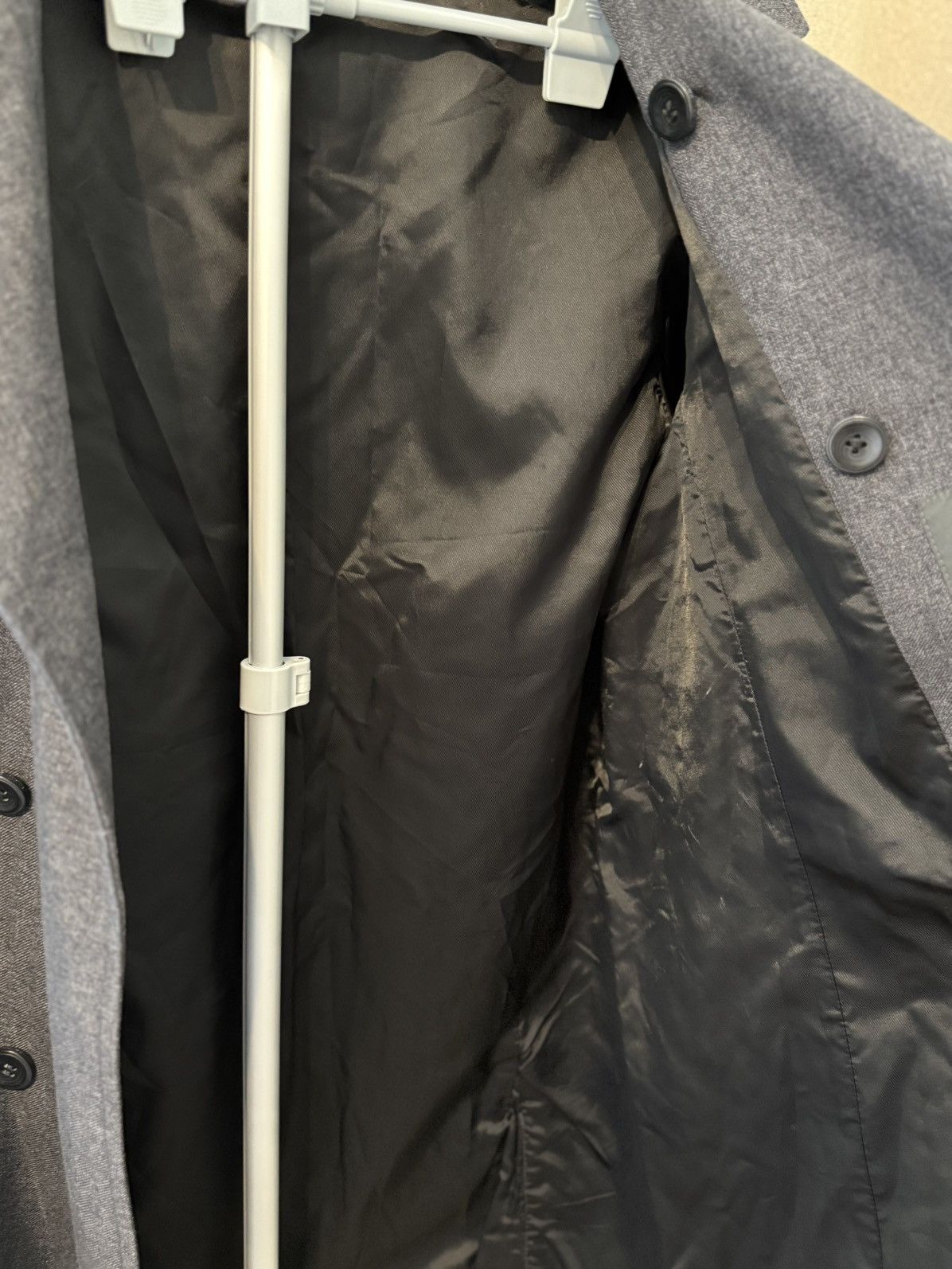 Armani Exchange Armani Exchange Gray Double Breasted Coat size M Size US M / EU 48-50 / 2 - 10 Thumbnail