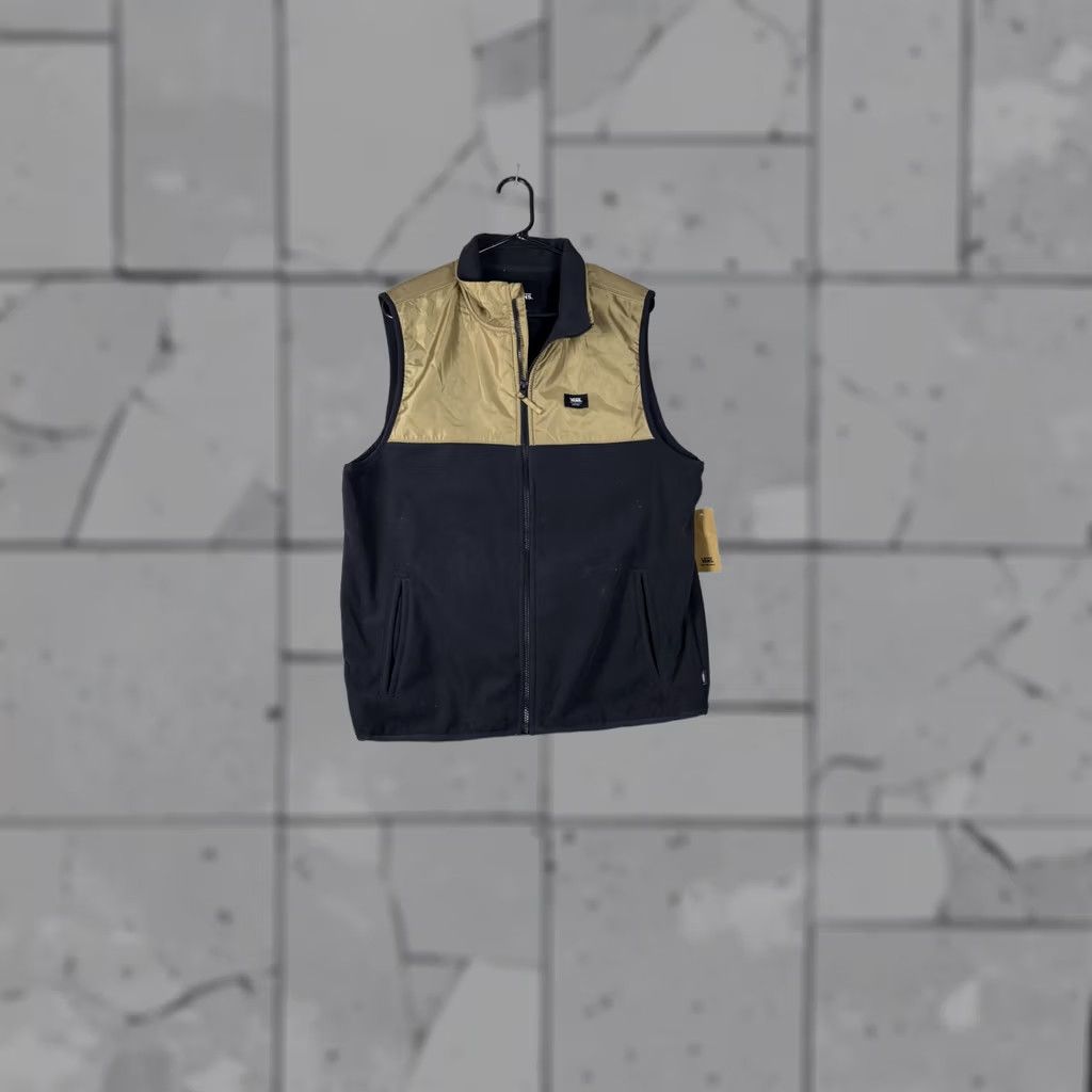 Vans VANS Thatcher Vest Mens Small Black Tan Fleece Full Zip Sleeveless Jacket New Size US S / EU 44-46 / 1 - 1 Thumbnail