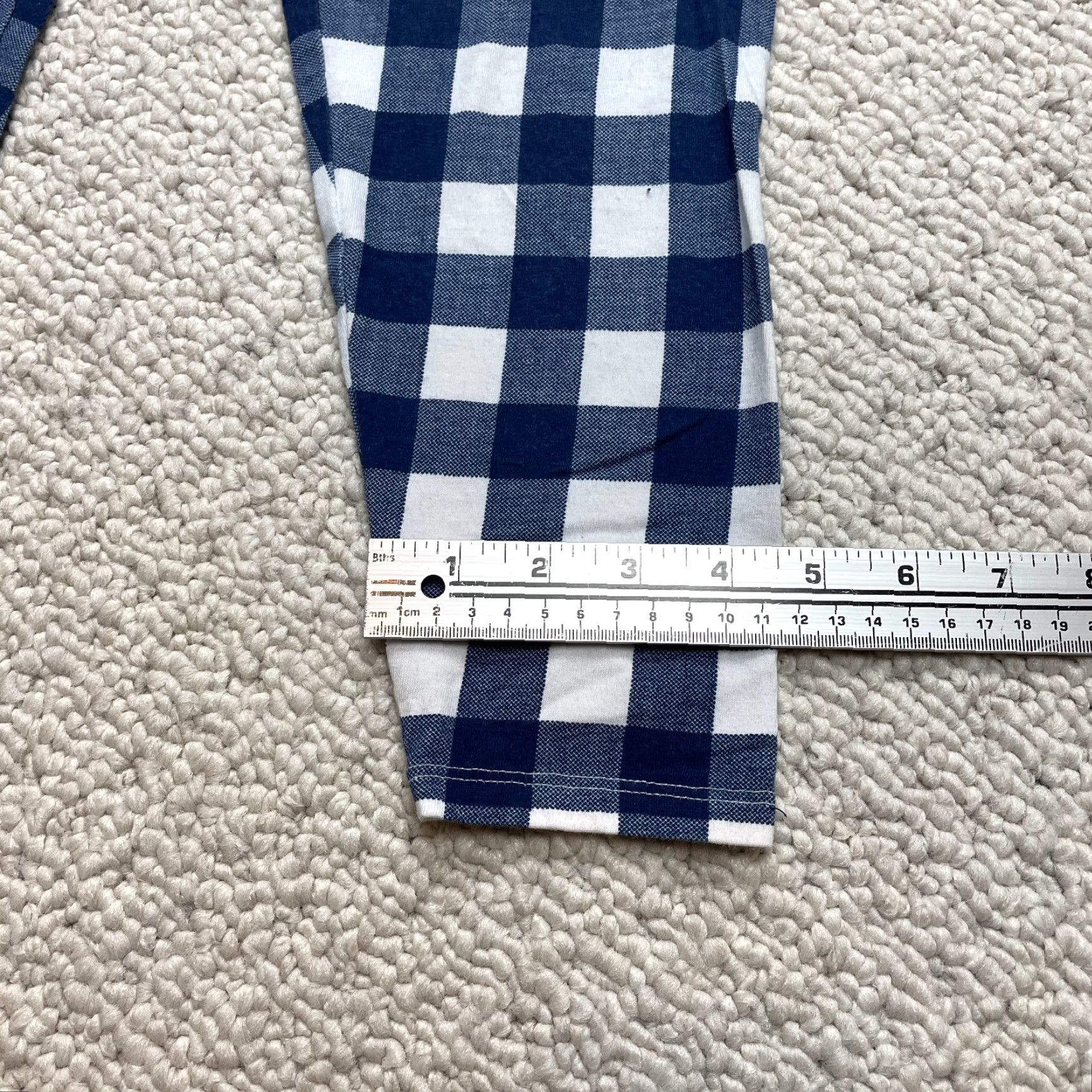 Forever 21 Forever 21 Pants Womens 0X Blue White Plaid Gingham Stretch Cotton Ankle 30x26 Womens Glance: 0X, Regular, Blue, Ankle, 30x26, Cotton Spandex, Knit Size 30" / US 8 / IT 44 - 2 Thumbnail