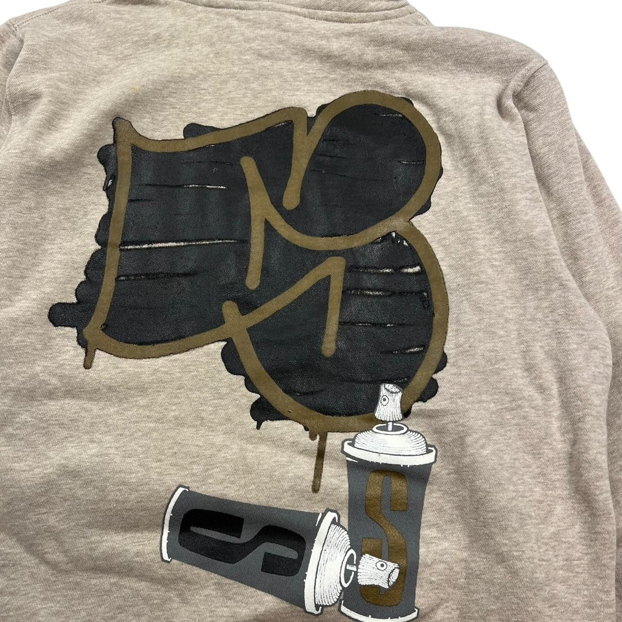 Stussy Vintage 2000s Stussy Spray Paint Graffiti Hoodie - Medium Size US M / EU 48-50 / 2 - 4 Thumbnail