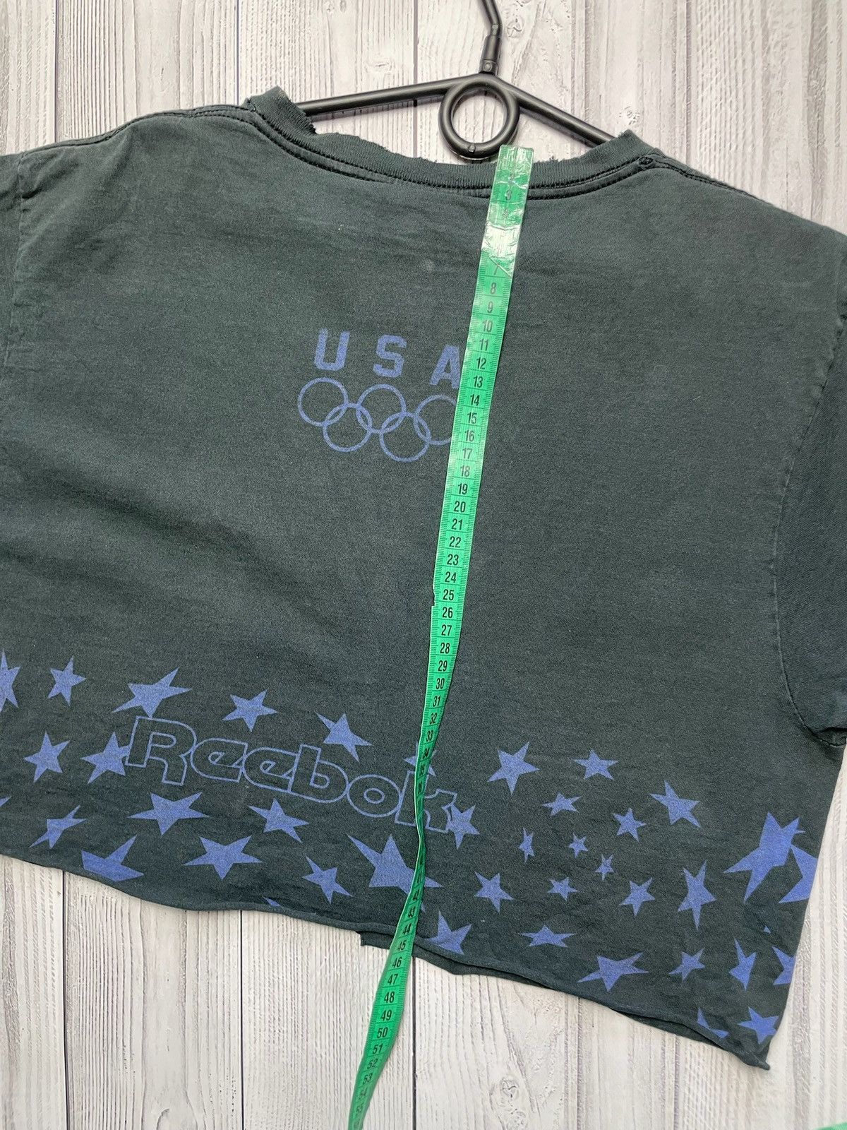 Reebok × Vintage Vintage Reebok USA Olympic Games Barcelona Crop Top Jersey Size L / US 10 / IT 46 - 10 Thumbnail