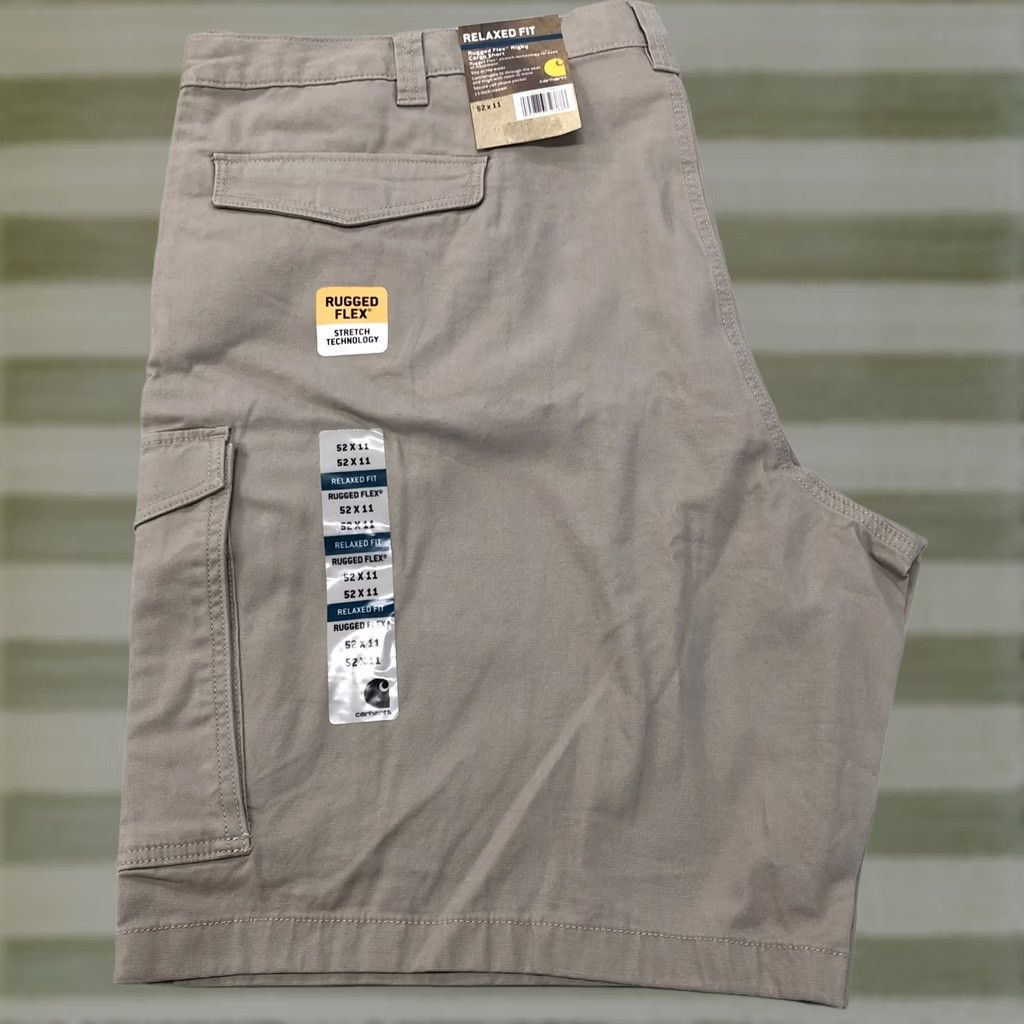 Carhartt VINTAGE Carhartt Men's Rugged Flex Rigby Cargo 11 Inch Short 52 Tan Cargo Mens Size US 36 / EU 52 - 1 Thumbnail