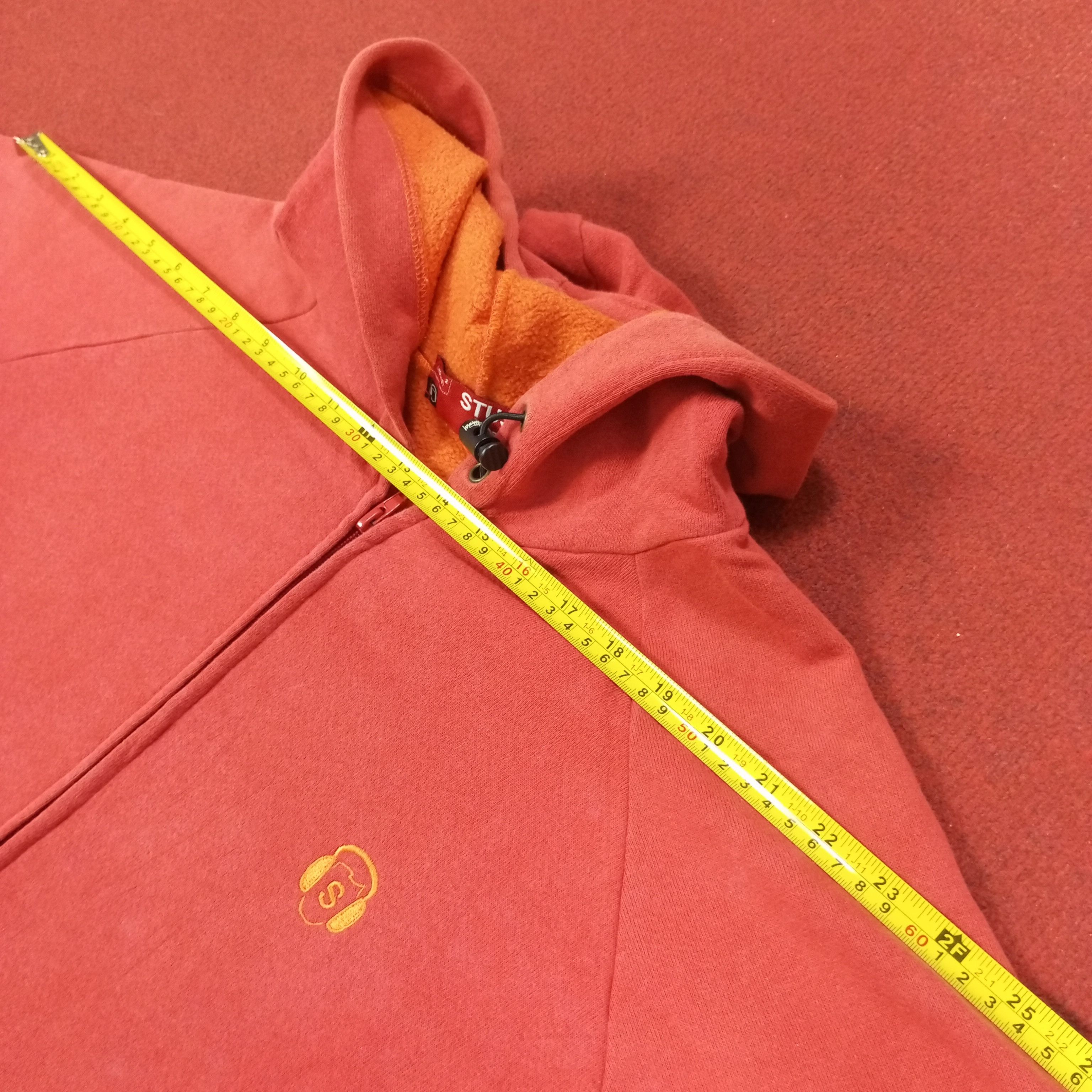 Stussy × Vintage Stussy Streetwear Skateboard Custom Art Zipper Hoodies Size US XL / EU 56 / 4 - 11 Thumbnail