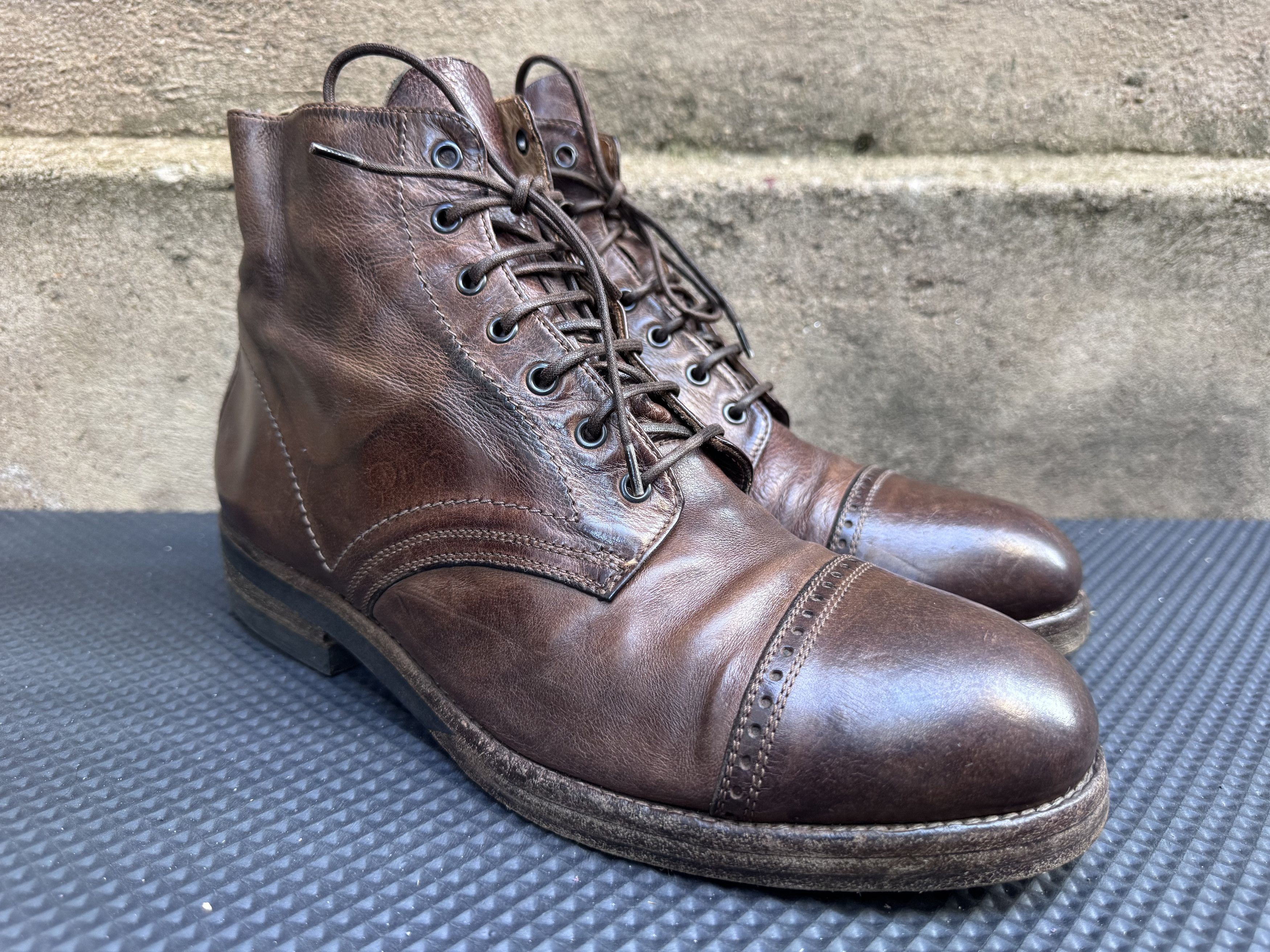Officine Creative Officine Creative Brown Leather Lace Up Boots Size US 9 / EU 42 - 3 Thumbnail