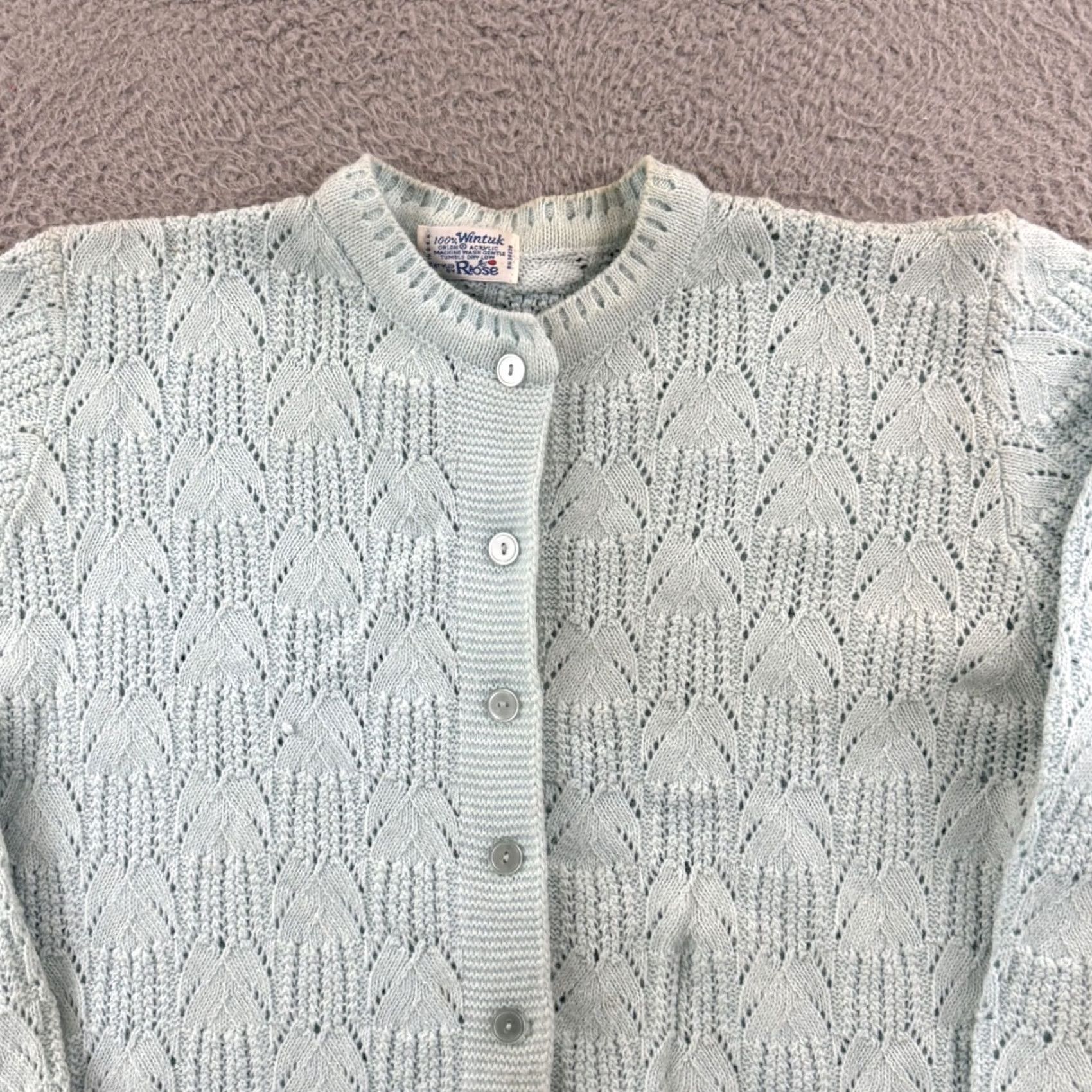 Vintage Vintage Wintuk Sweater Large Blue Cardigan Womens Casual Workwear Autumn/Fall Size L / US 10 / IT 46 - 3 Thumbnail