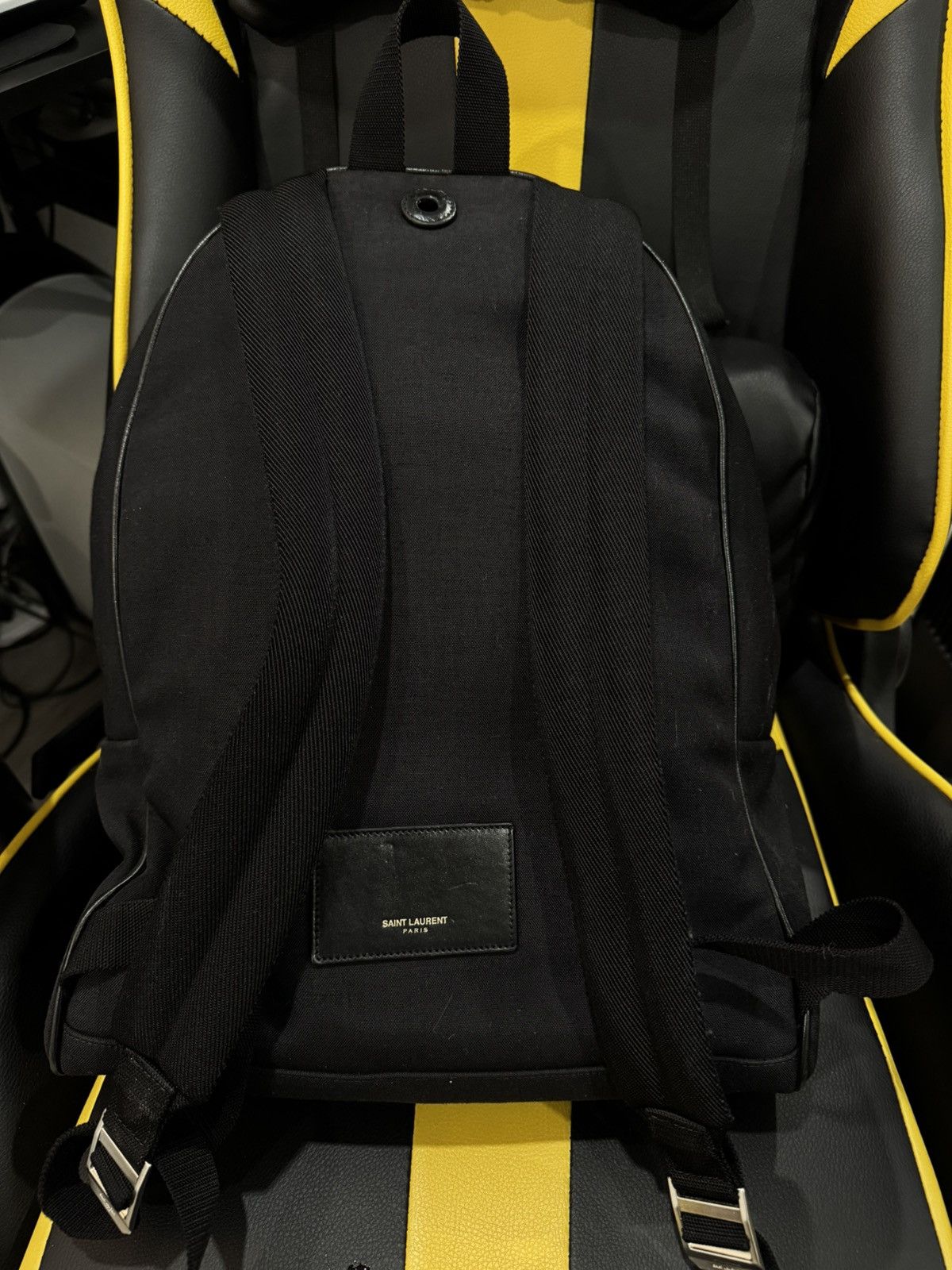 Saint Laurent Paris × Yves Saint Laurent Saint Laurent Canvas Backpack Size ONE SIZE - 3 Thumbnail