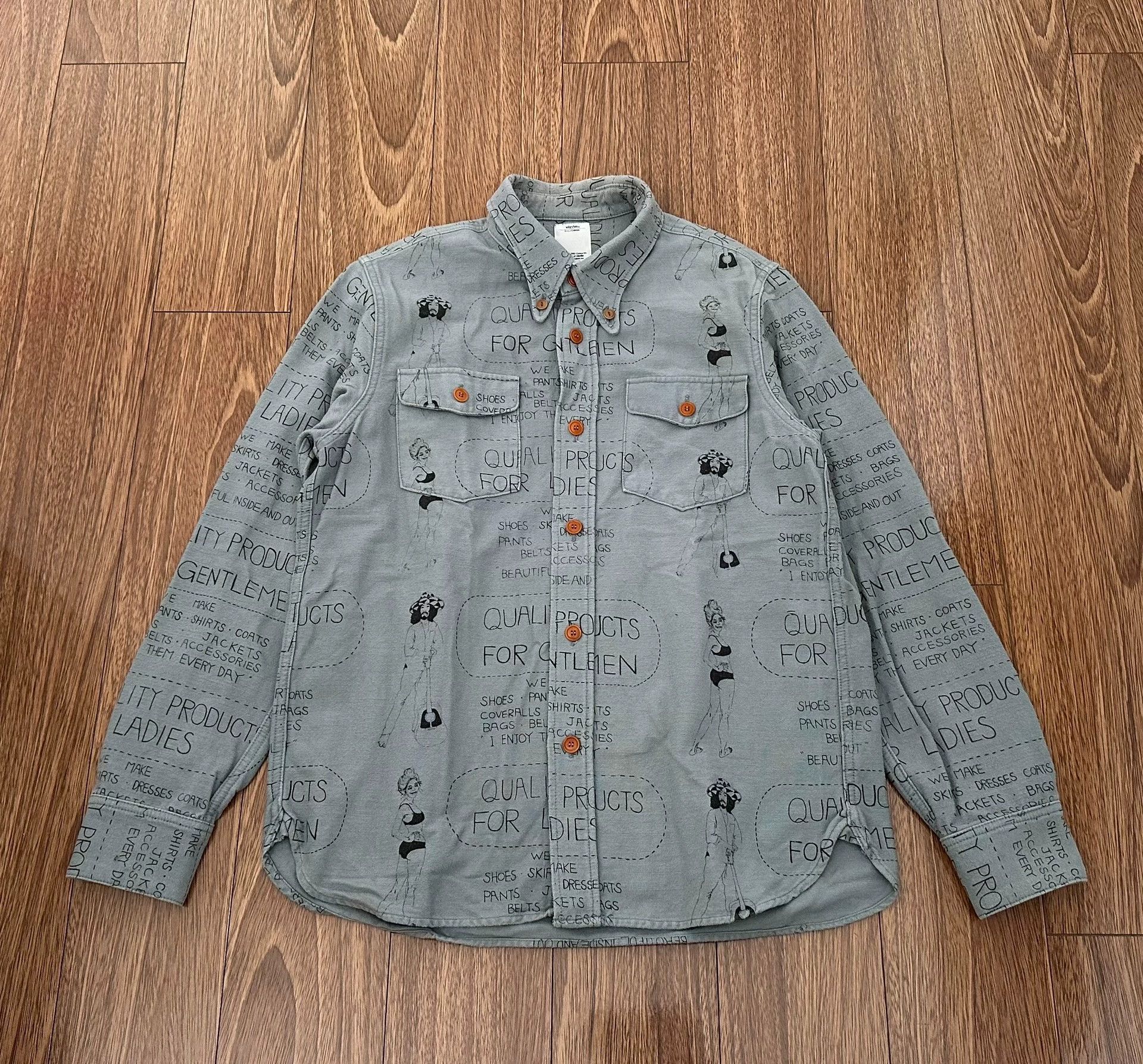 Visvim VISVIM WALLY SHIRT Flannel Doodle Used Shirt Size 2 Size US M / EU 48-50 / 2 - 1 Thumbnail