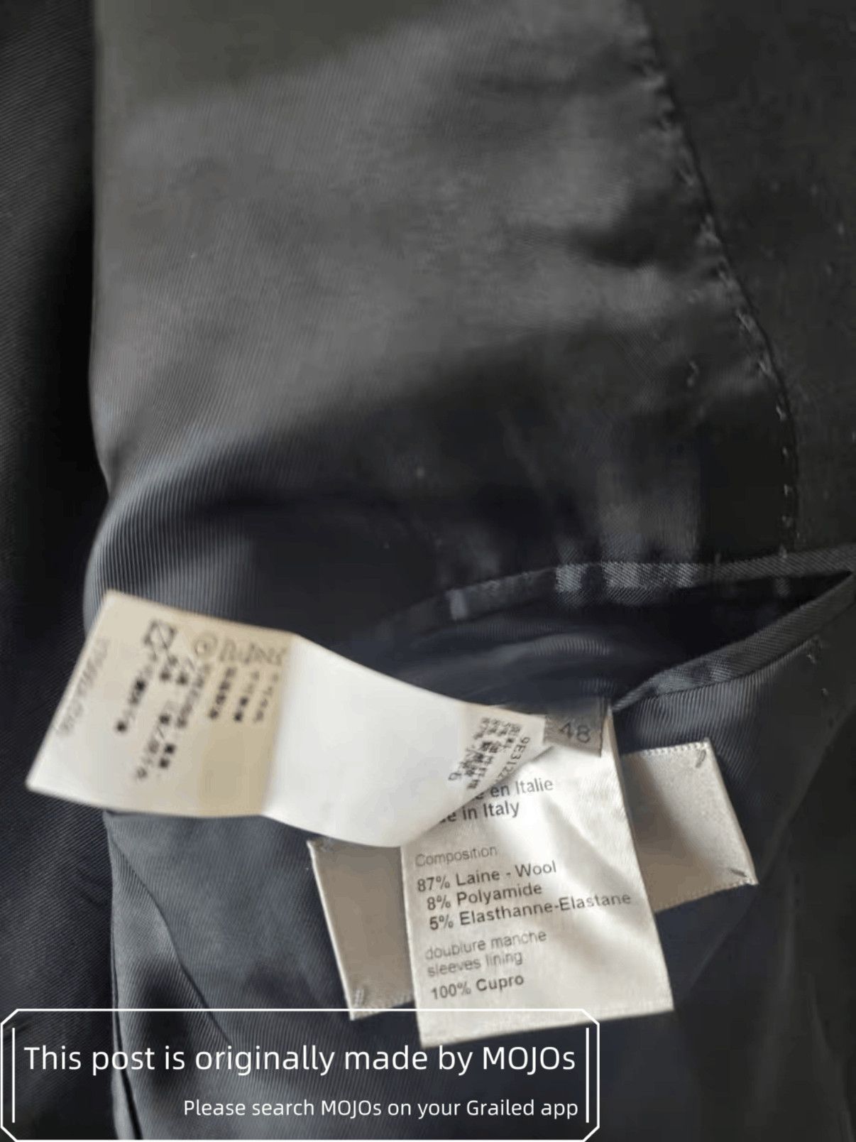 Dior Sz 48 Dior Homme Chest Cutting Blazer mojos416 Size US M / EU 48-50 / 2 - 8 Thumbnail