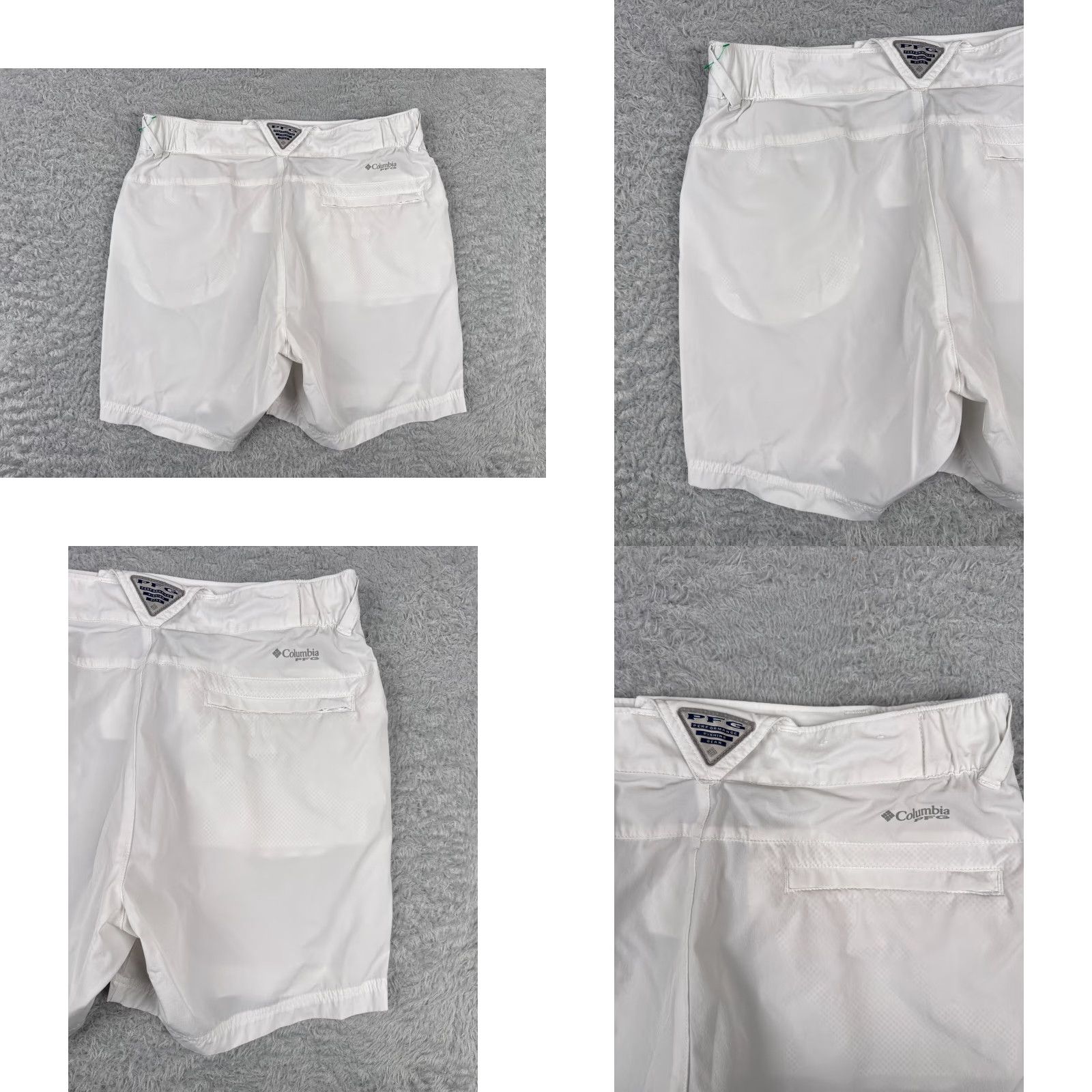 Vintage Columbia Shorts Womens 8 White PFG Chino Nylon Blend Omni-Shield Boating Fishing Shirt Size 30" / US 8 / IT 44 - 9 Thumbnail