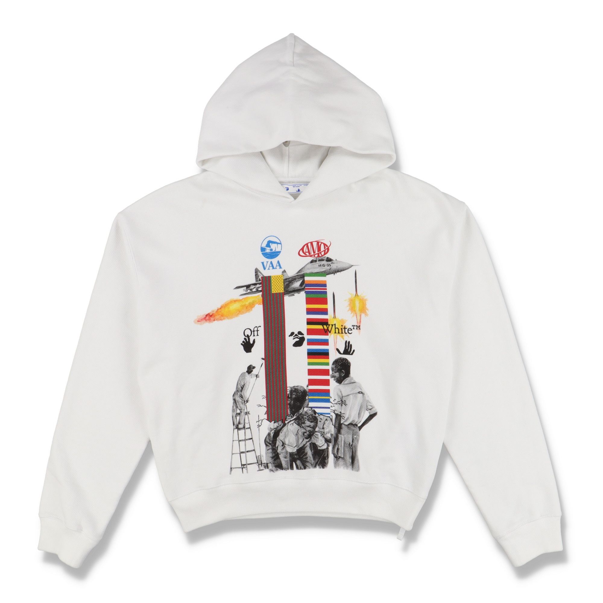 Off-White White Miami Design District Flagship Oversized Hoodie Size US XL / EU 56 / 4 - 1 Thumbnail