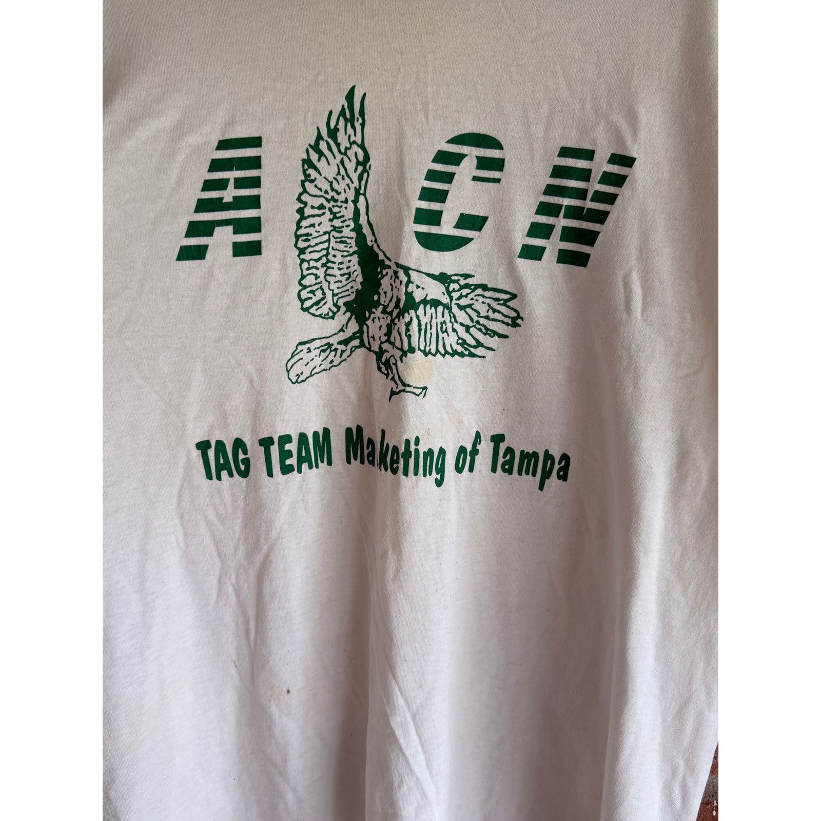 Hanes Vintage ACN Eagle Graphic Tee Single Stitch XXL Size US XXL / EU 58 / 5 - 3 Thumbnail