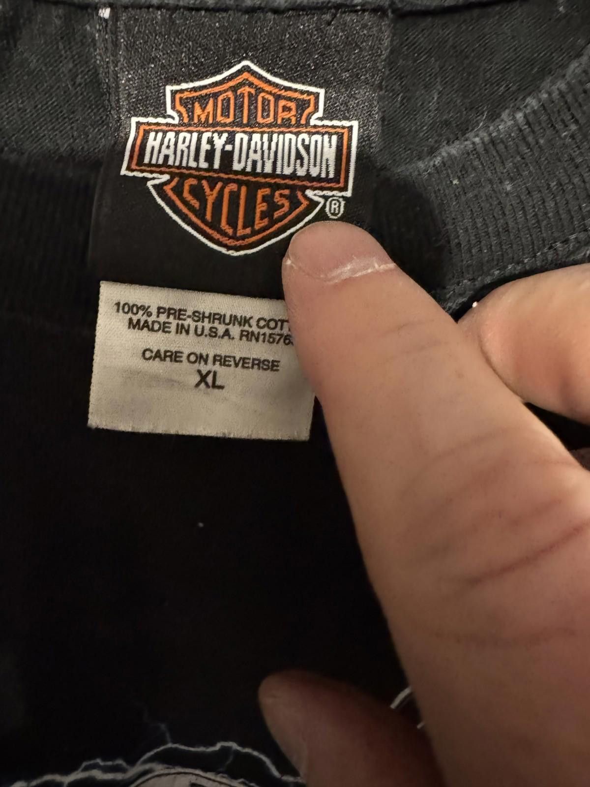 Other Harley-Davidson Vintage T Shirt Denver Men's Sz XL Black Size ONE SIZE - 5 Thumbnail