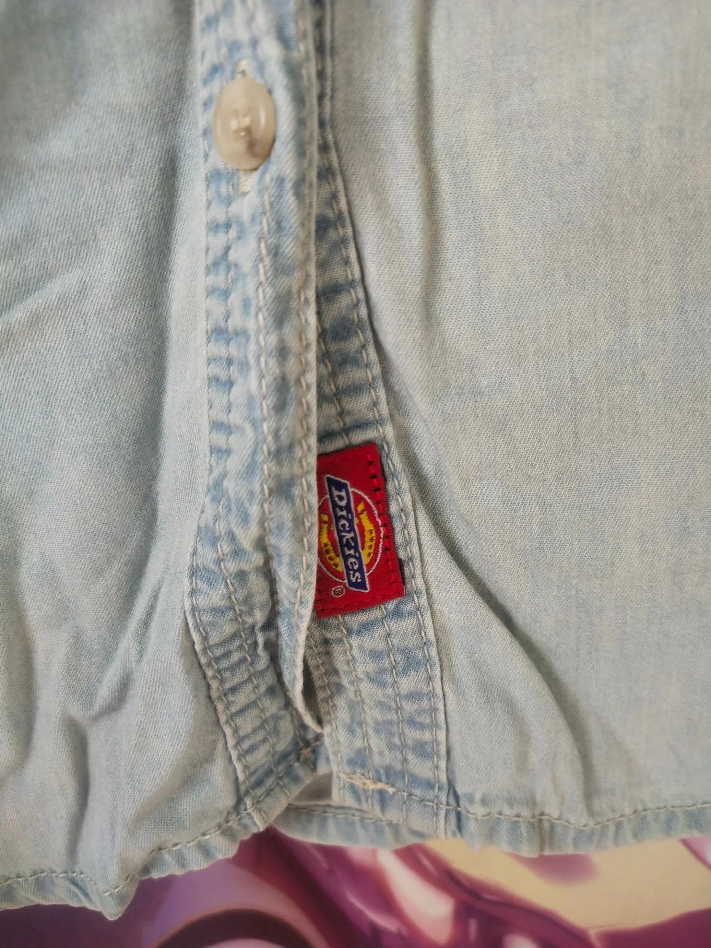 Dickies Dickies Faded Blue Denim Shirt Size S / US 4 / IT 40 - 5 Thumbnail