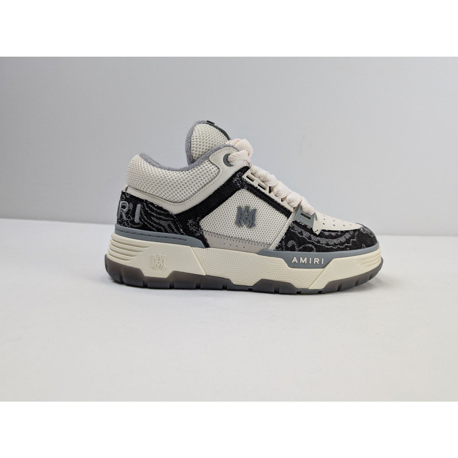 Amiri o1rshd1 Bandana Denim MA-1 Sneakers in Black Size US 11 / EU 44 - 5 Thumbnail