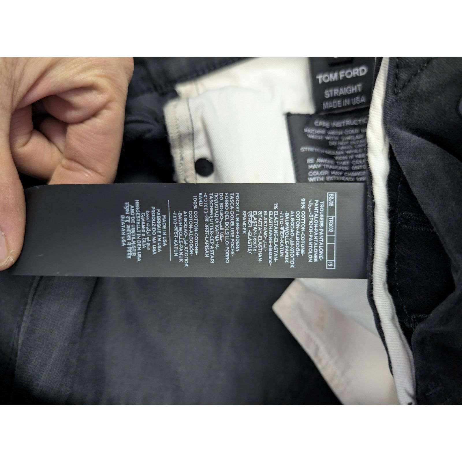 Tom Ford o1rshd1 Straight Jeans in Black Size US 32 / EU 48 - 18 Thumbnail
