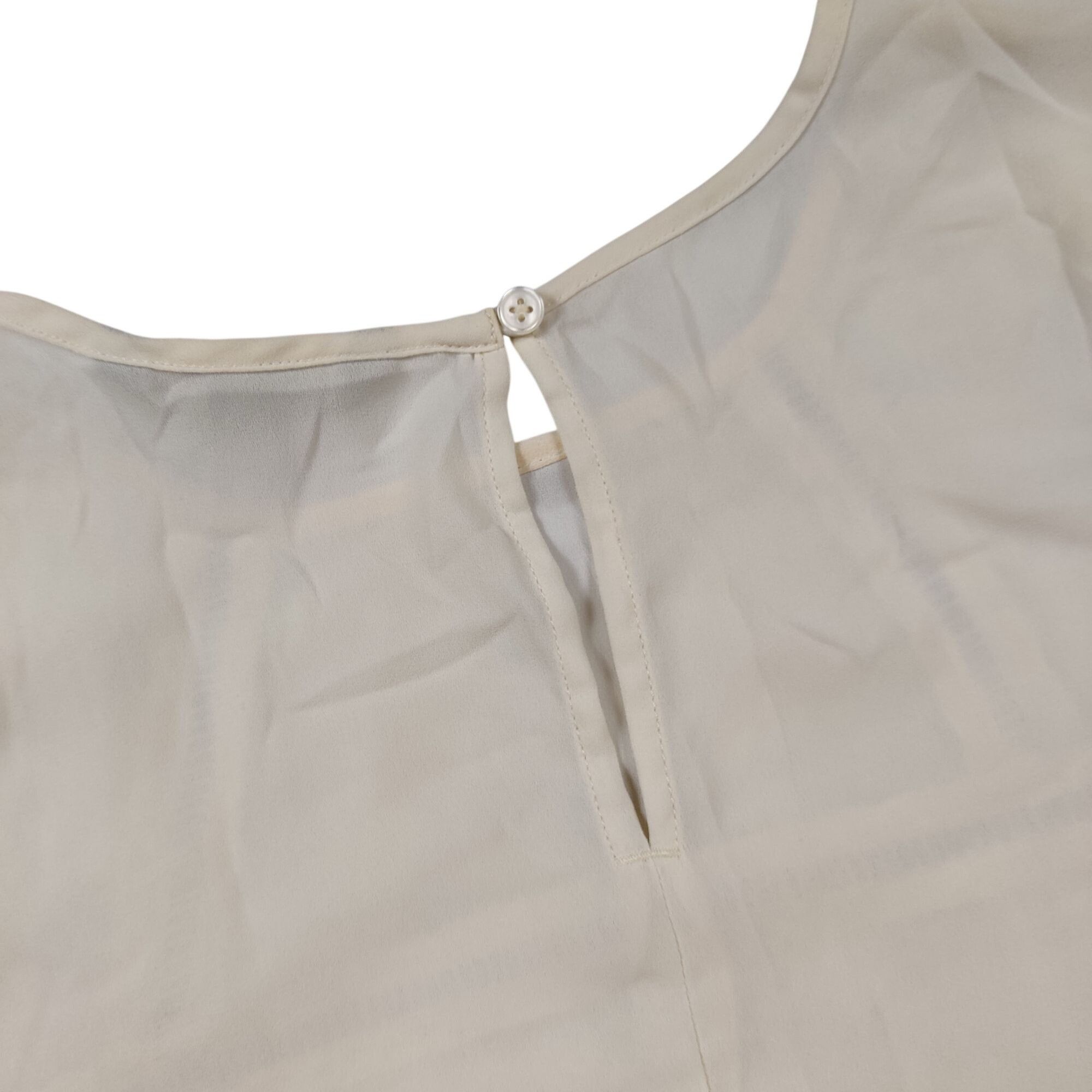 Banana Republic Banana Republic Lace Peplum Blouse Top Cream XS Pleated Fair Size XS / US 0-2 / IT 36-38 - 3 Thumbnail
