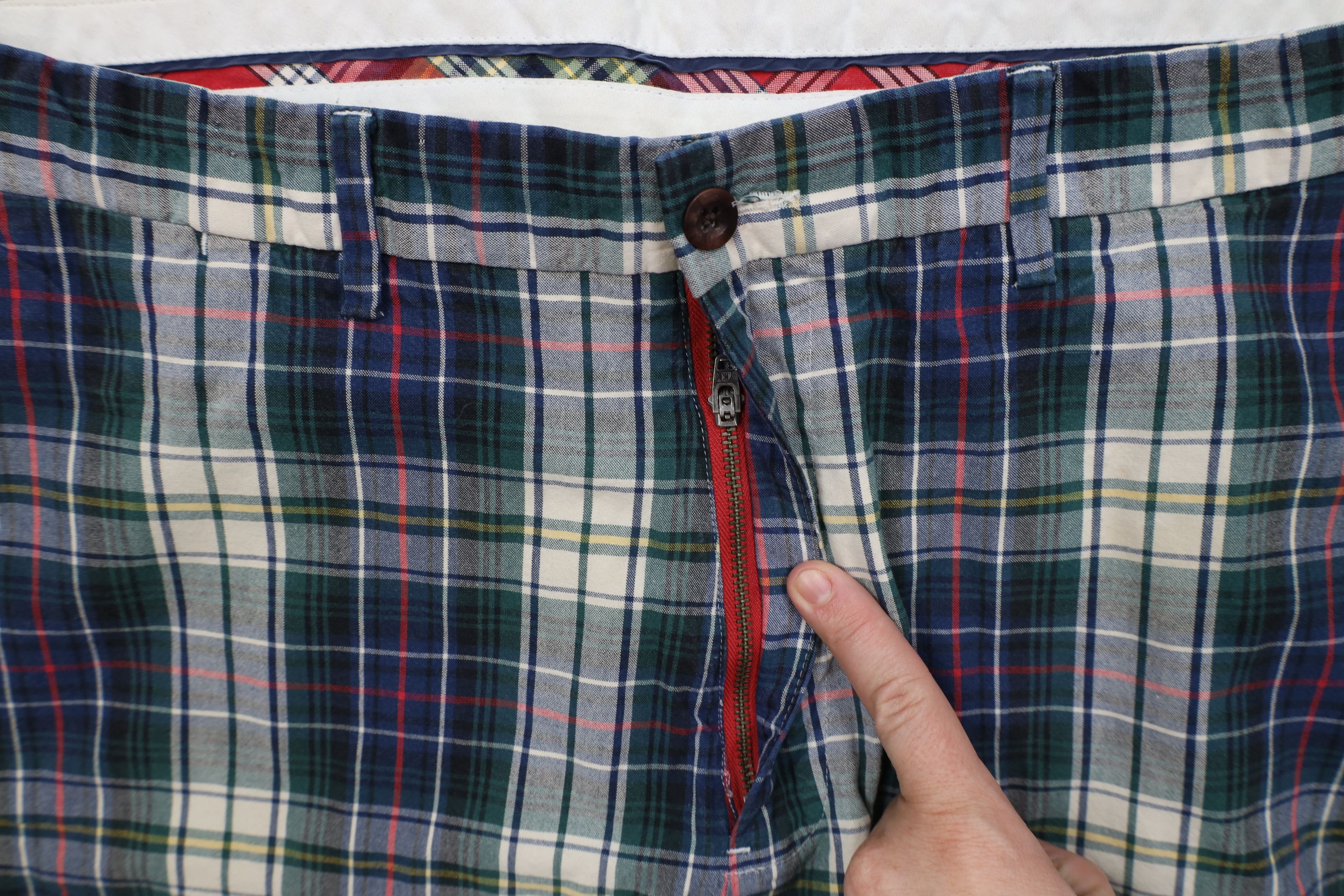 Ralph Lauren Vintage 90s Ralph Lauren Golfing Chino Shorts Cotton Plaid Size US 36 / EU 52 - 5 Thumbnail