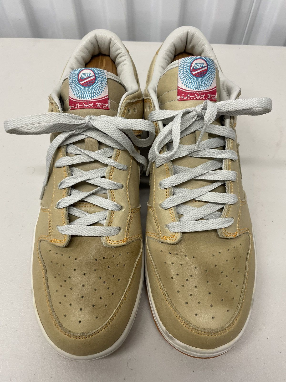 Nike Dunk Low EX Animizing Light Bone Sneakers 2007 Size US 12 / EU 45 - 5 Thumbnail