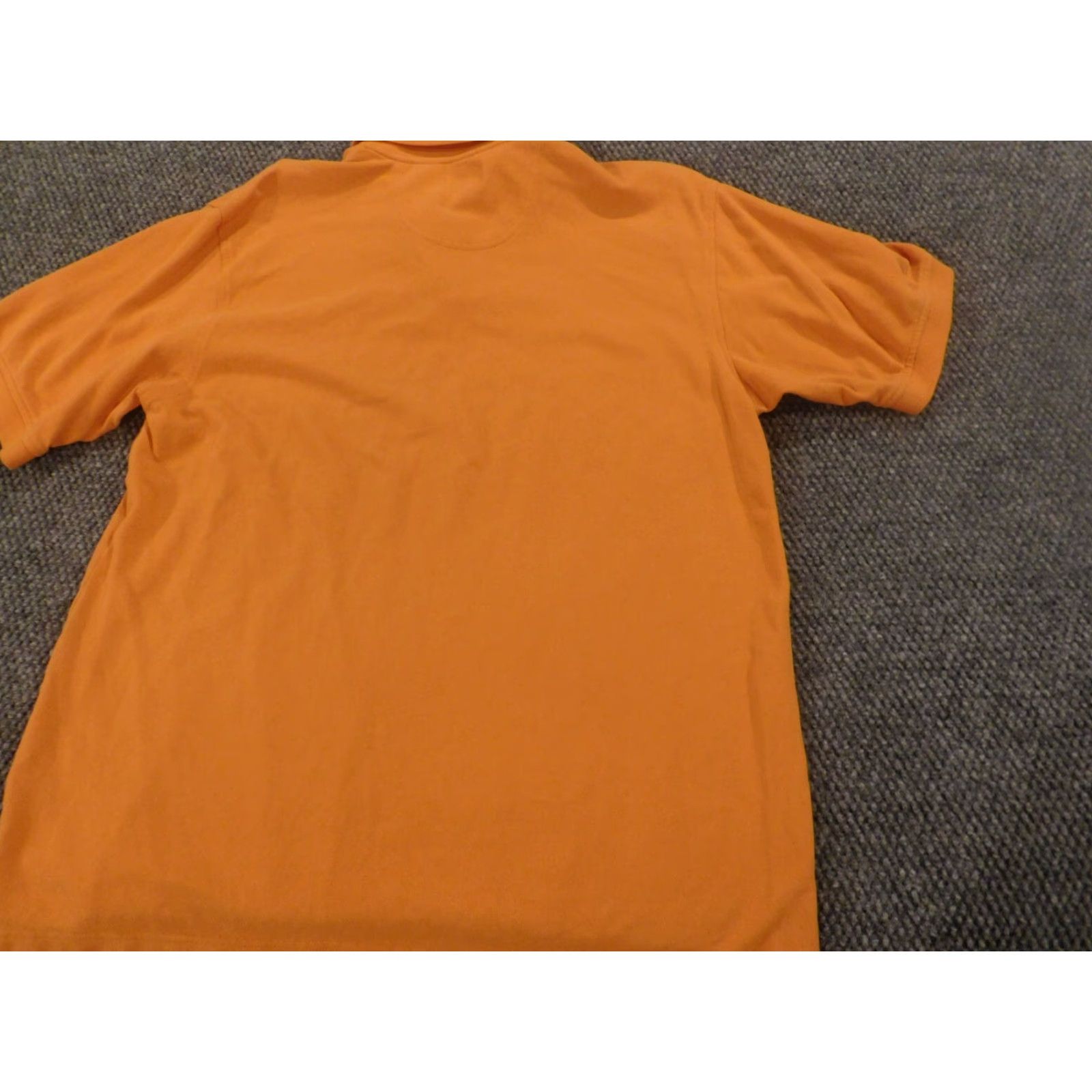 Izod IZOD Polo Shirt Mens L Orange Short Sleeve Collared Button Knit Cotton Classic Stretch Golf Regular Size US L / EU 52-54 / 3 - 6 Thumbnail