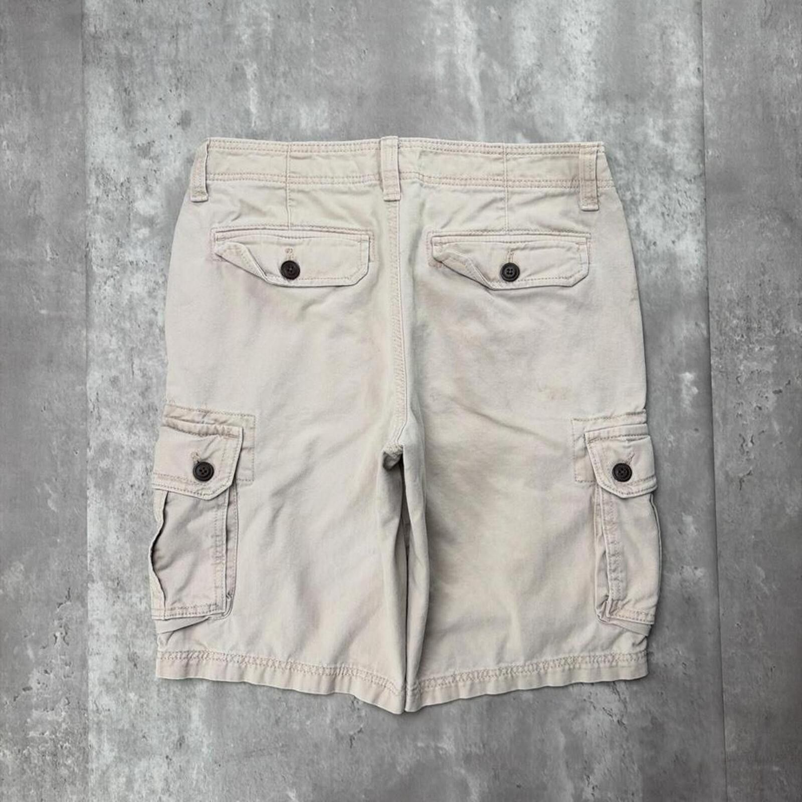 Other Y2K Beige Urban Pipeline Grunge Baggy Cargo Shorts Size US 30 / EU 46 - 1 Thumbnail