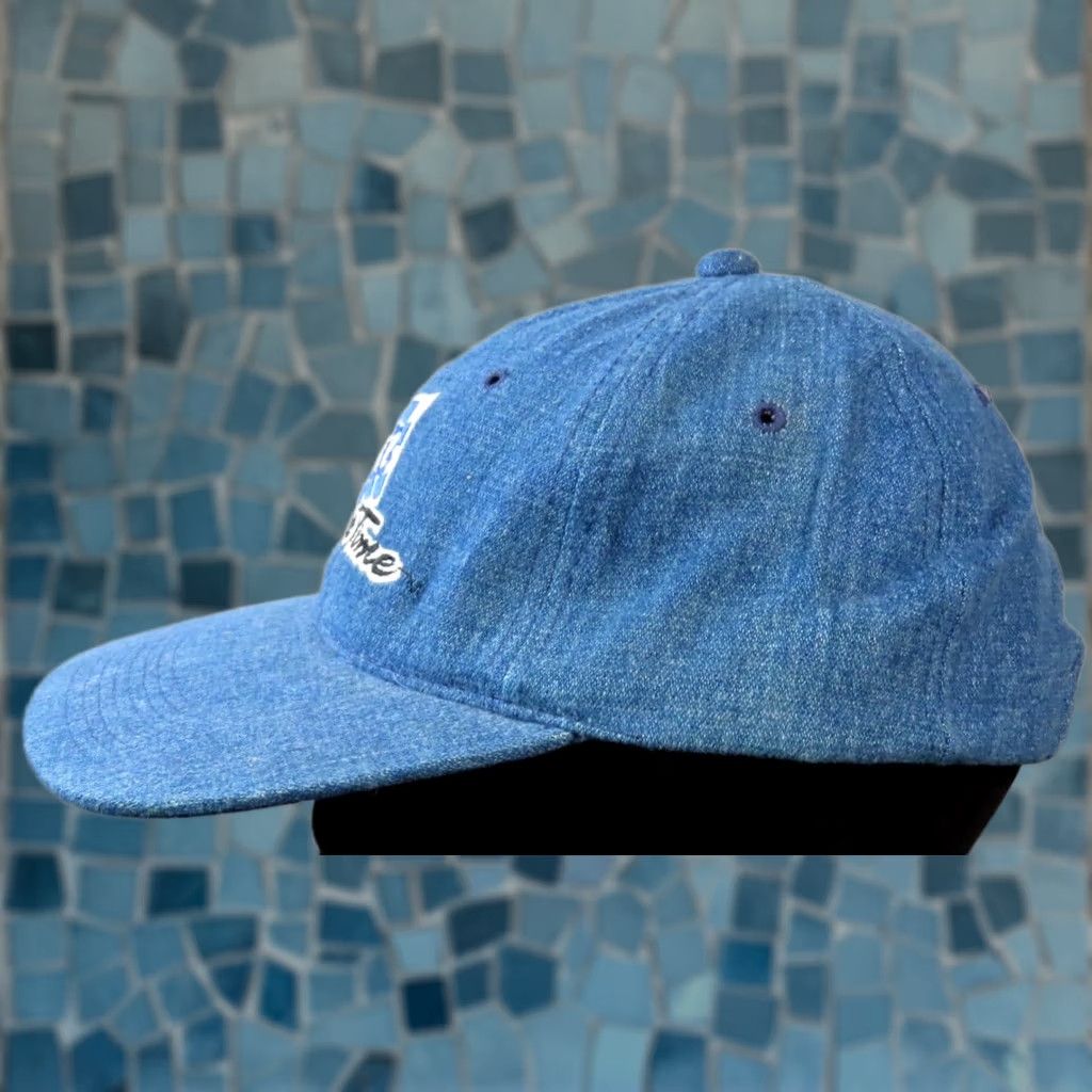 Vintage Miller Lite Time Embroidered Denim Trucker's Hat Cap New Strap Back Blue Men One Size Trucker Hat Beer Size ONE SIZE - 1 Thumbnail