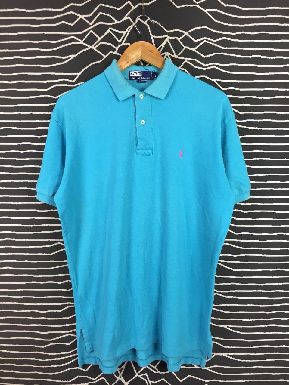 Polo Ralph Lauren Vtg Polo Ralph Lauren Pony Logo Turquoise Polo Shirt Size US M / EU 48-50 / 2 - 1 Thumbnail
