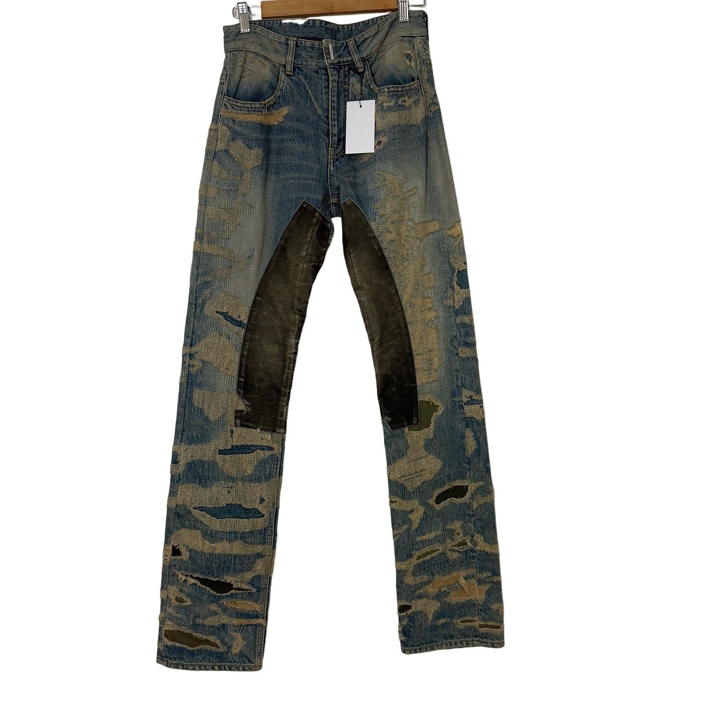 Givenchy Givenchy moleskin destroyed denim jeans | Grailed