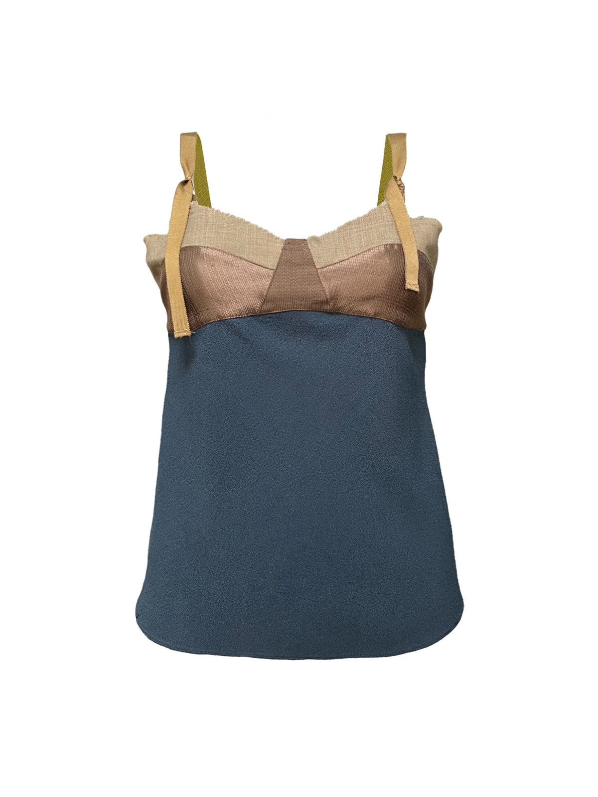 Marni MARNI Fall Winter 2004 Color Block Textured Camisole Top Size S / US 4 / IT 40 - 1 Thumbnail