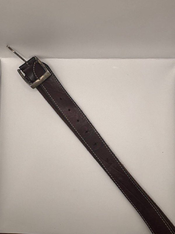 Vintage Vintage Italian Dark Brown Leather Belt INTENSO by Beluno Size ONE SIZE - 12 Thumbnail