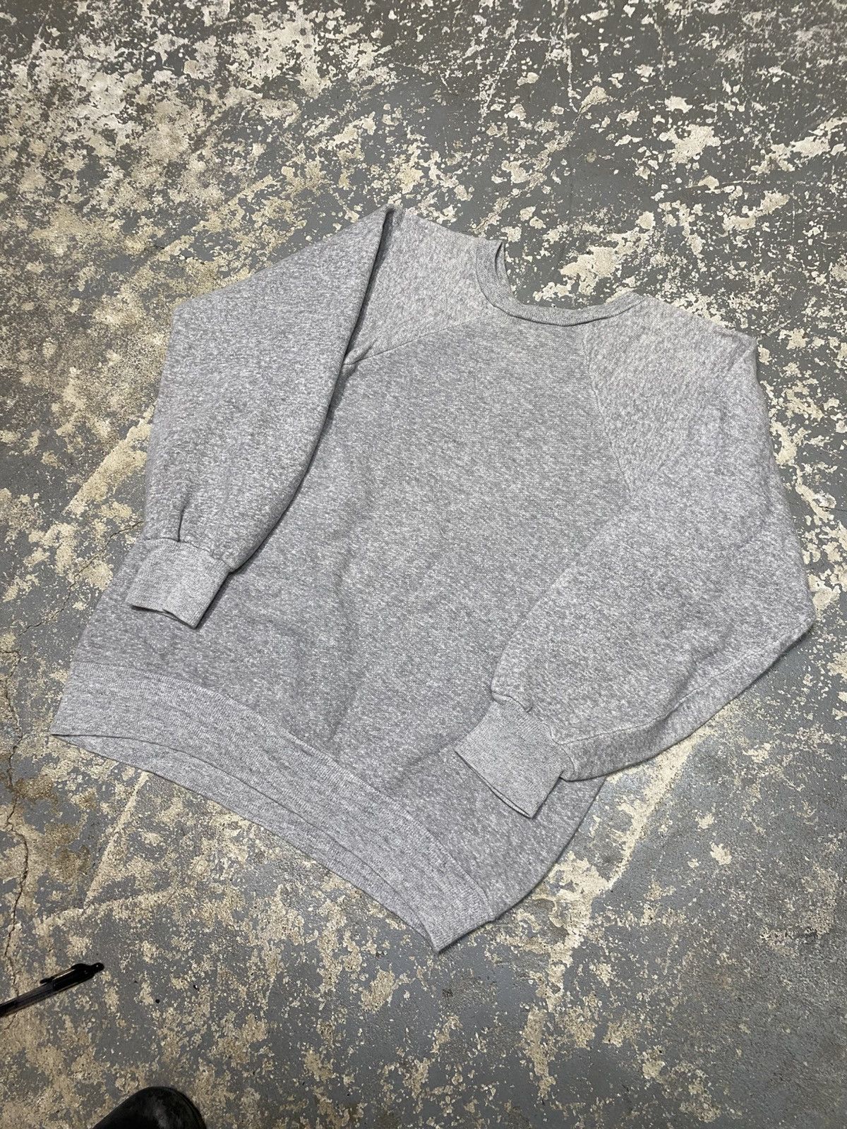 Vintage True Vintage Healthknit Blank Grey 60s Crewneck Sweatshirt Size US M / EU 48-50 / 2 - 11 Thumbnail