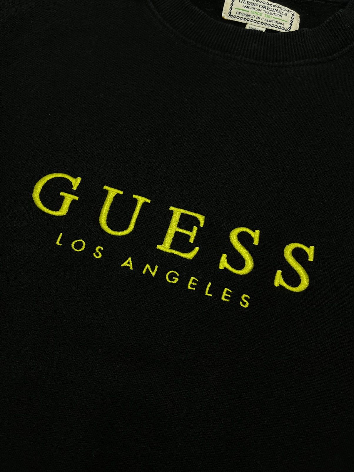 Guess Vintage Guess Black Sweatshirt Big Center Logo ASAP Rocky Size US S / EU 44-46 / 1 - 5 Thumbnail