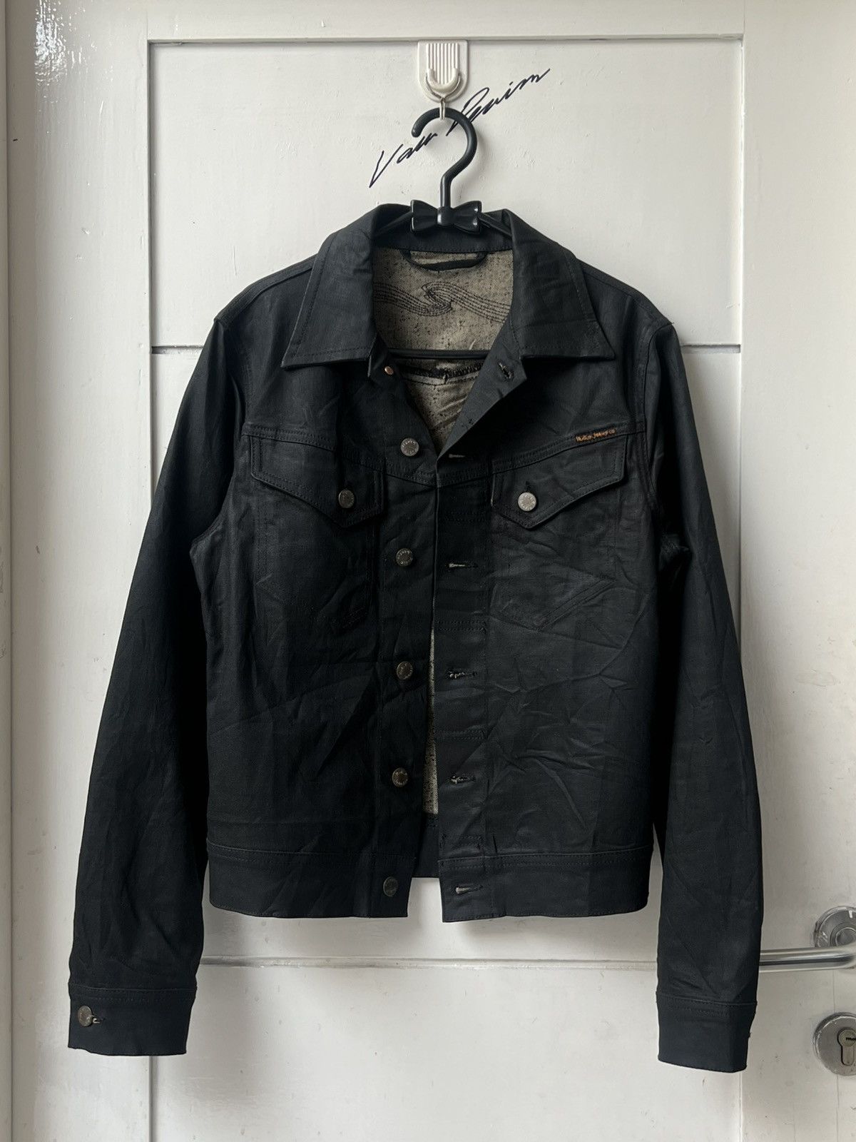 Nudie Jeans Sonny Dry Black Denim Jacket | Grailed