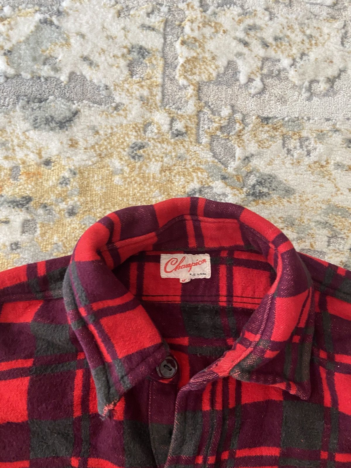 Champion VINTAGE CHAMPION TARTAN SHIRT FLANNEL Size US L / EU 52-54 / 3 - 5 Thumbnail