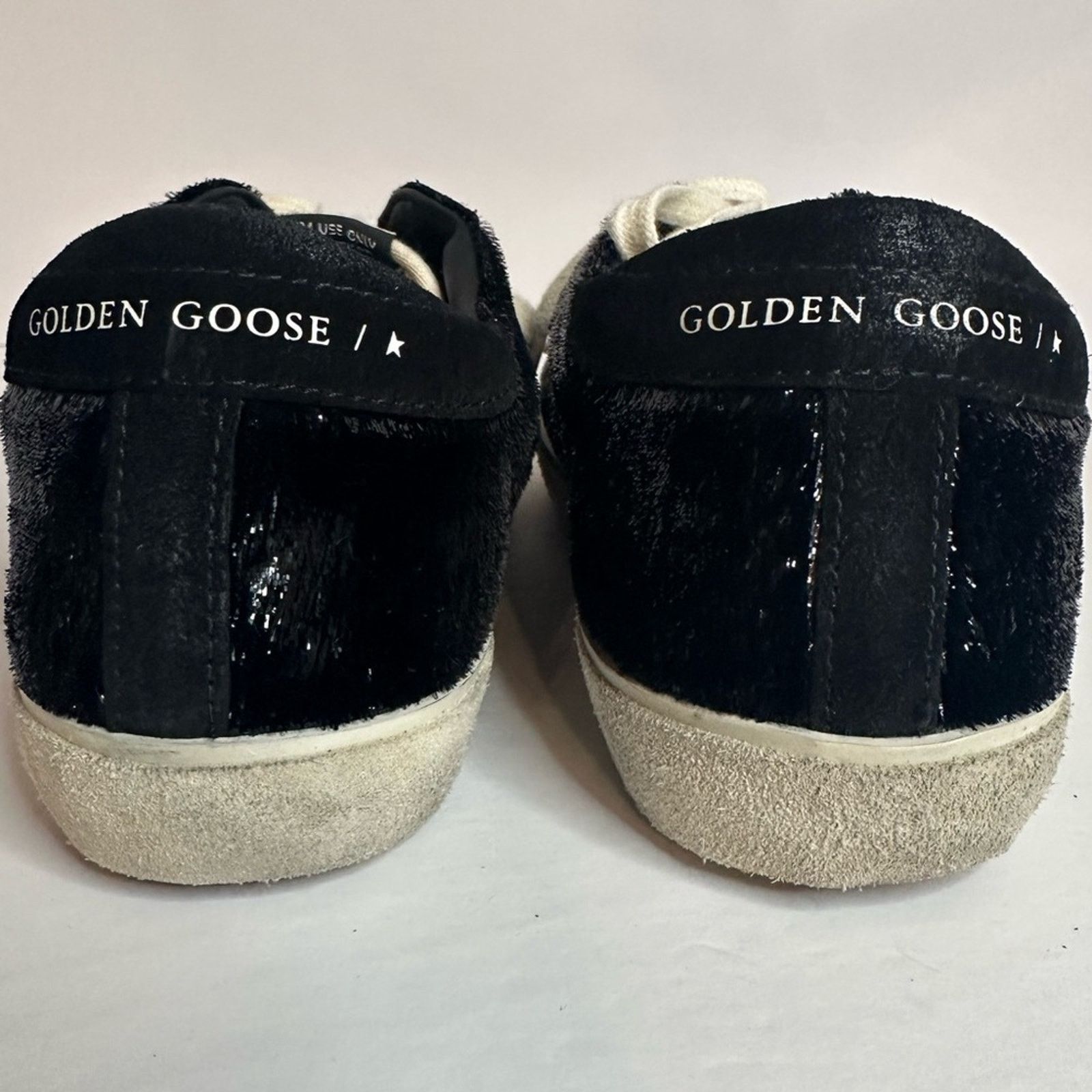 Golden Goose authentic Super Star Sneakers EU 38 US 8 black suede star Size US 8 / IT 38 - 11 Thumbnail
